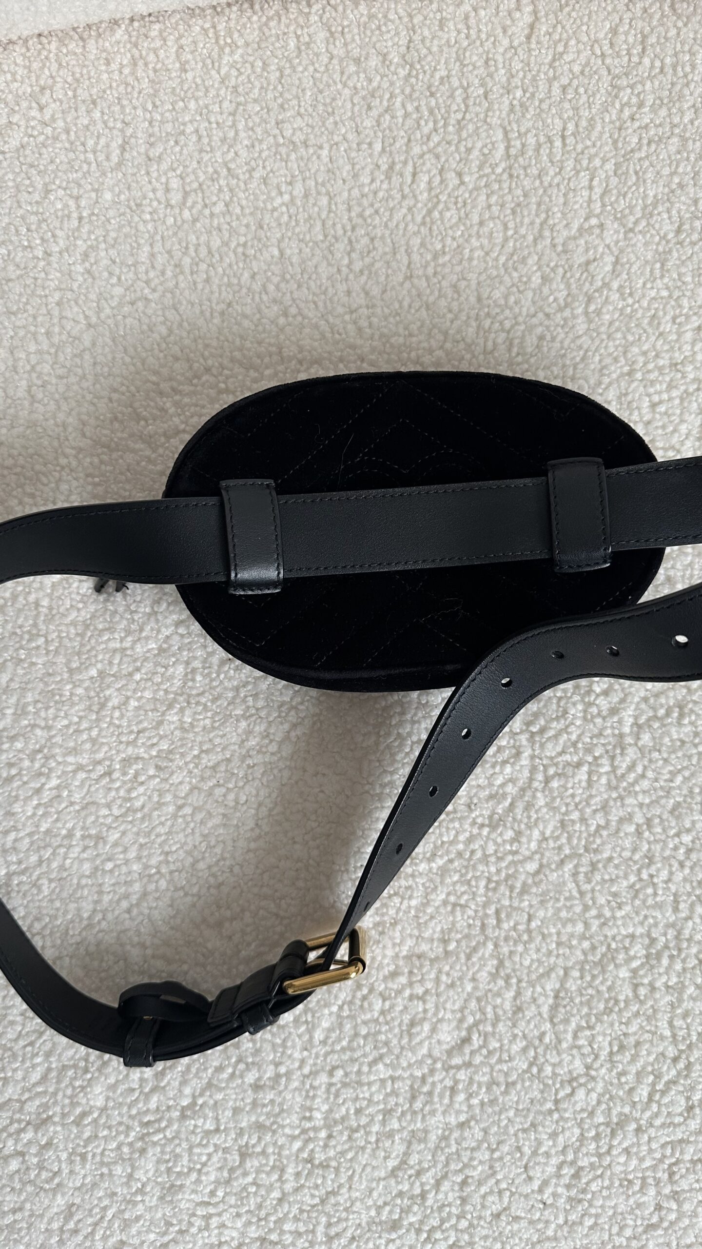 Gucci welurowe czarna nerka - obrazek 4