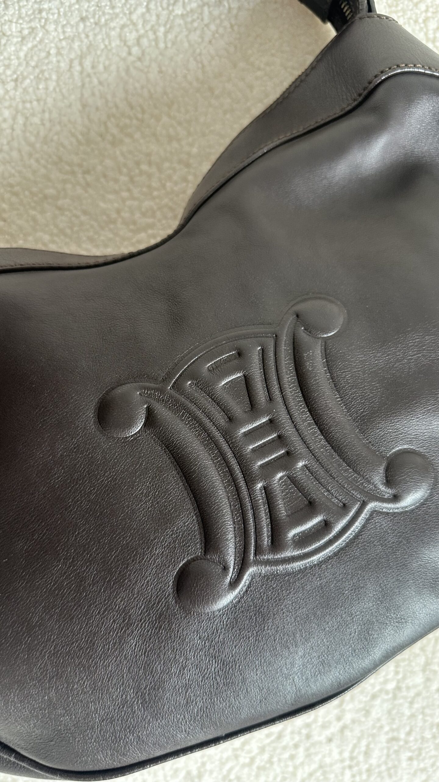 Celine czekoladowa vintage torebka - obrazek 7