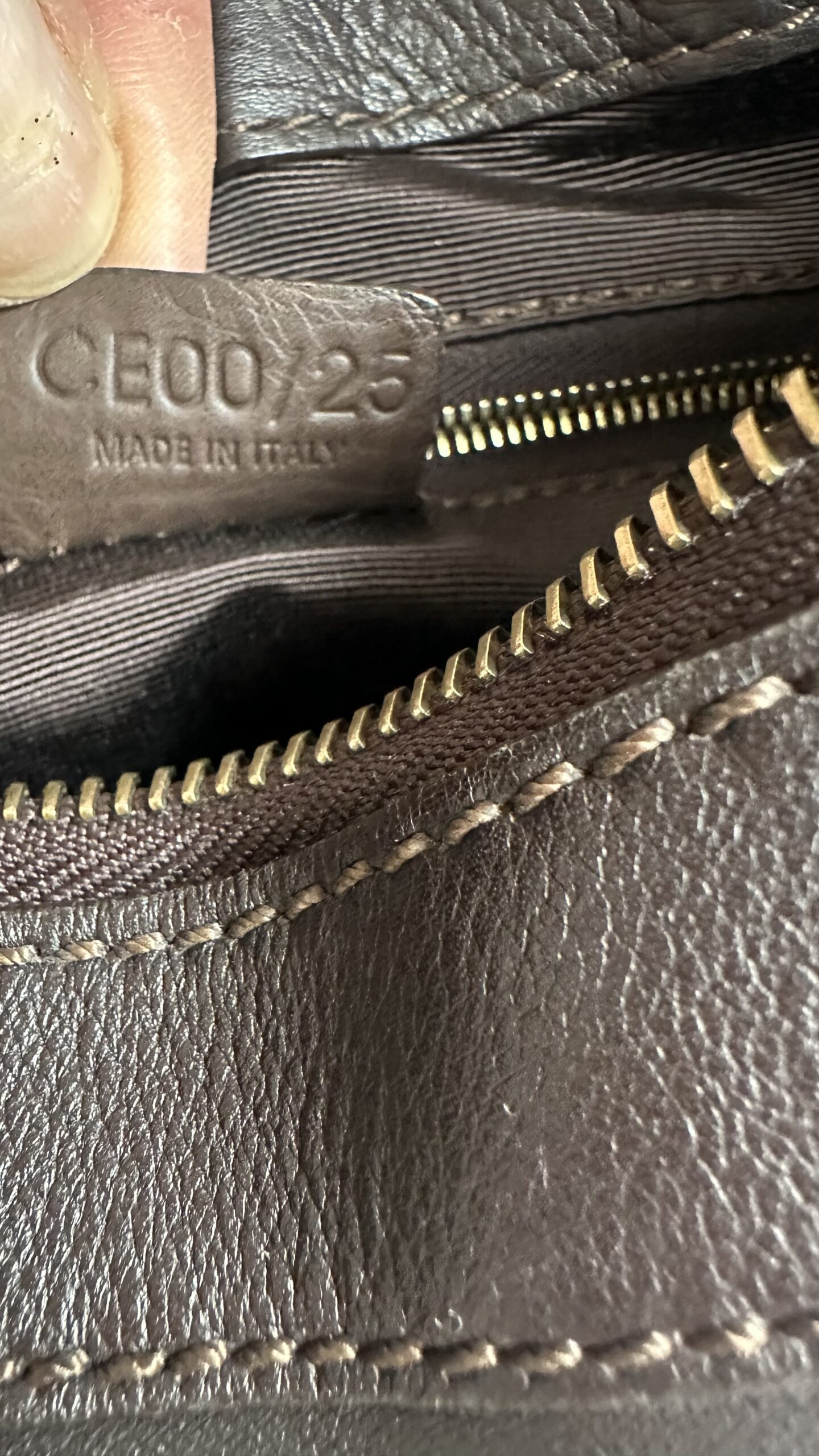 Celine czekoladowa vintage torebka - obrazek 10