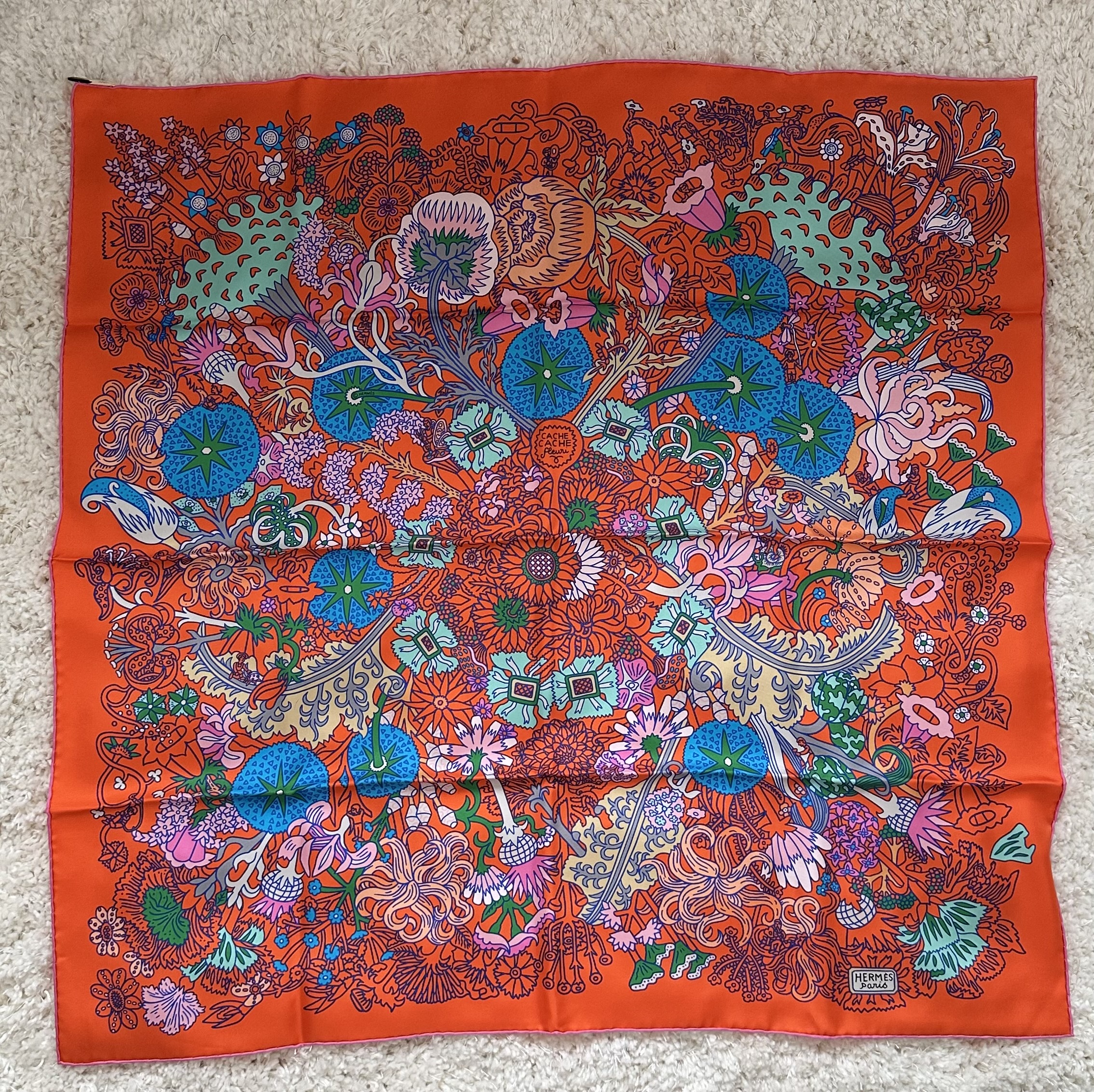 Hermes apaszka jedwabna chusta - obrazek 7