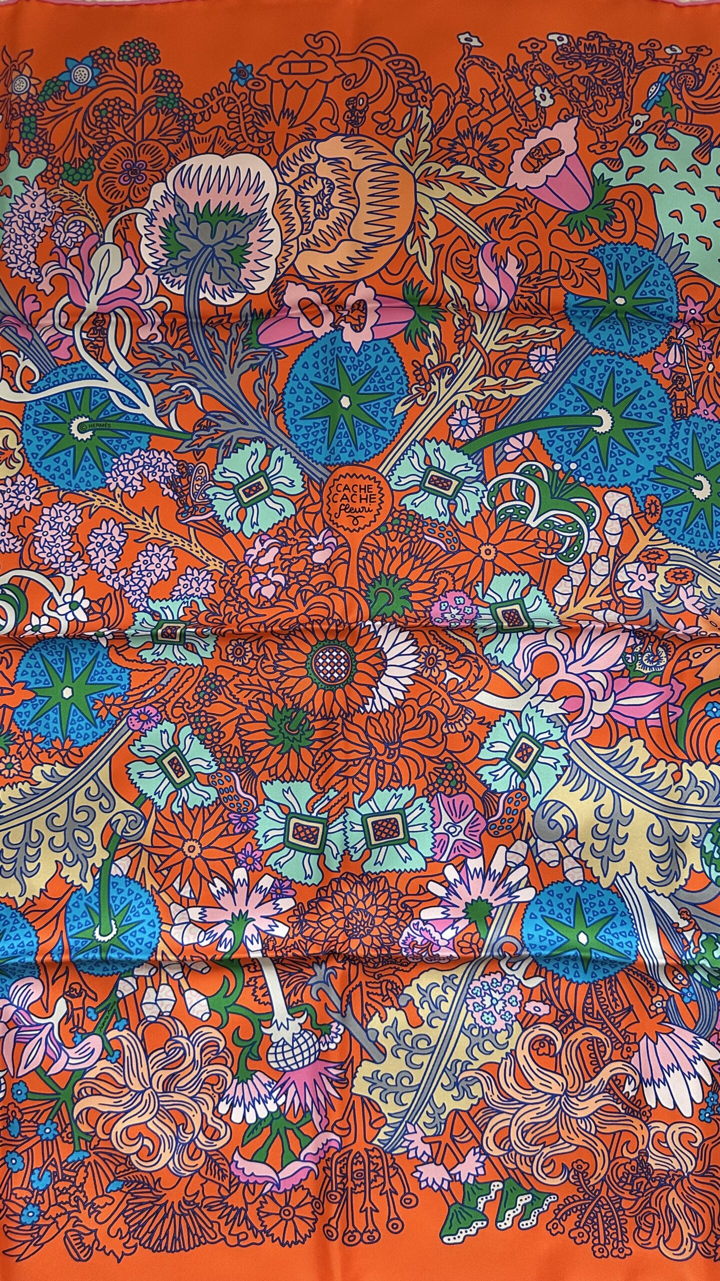 Hermes apaszka jedwabna chusta - obrazek 8