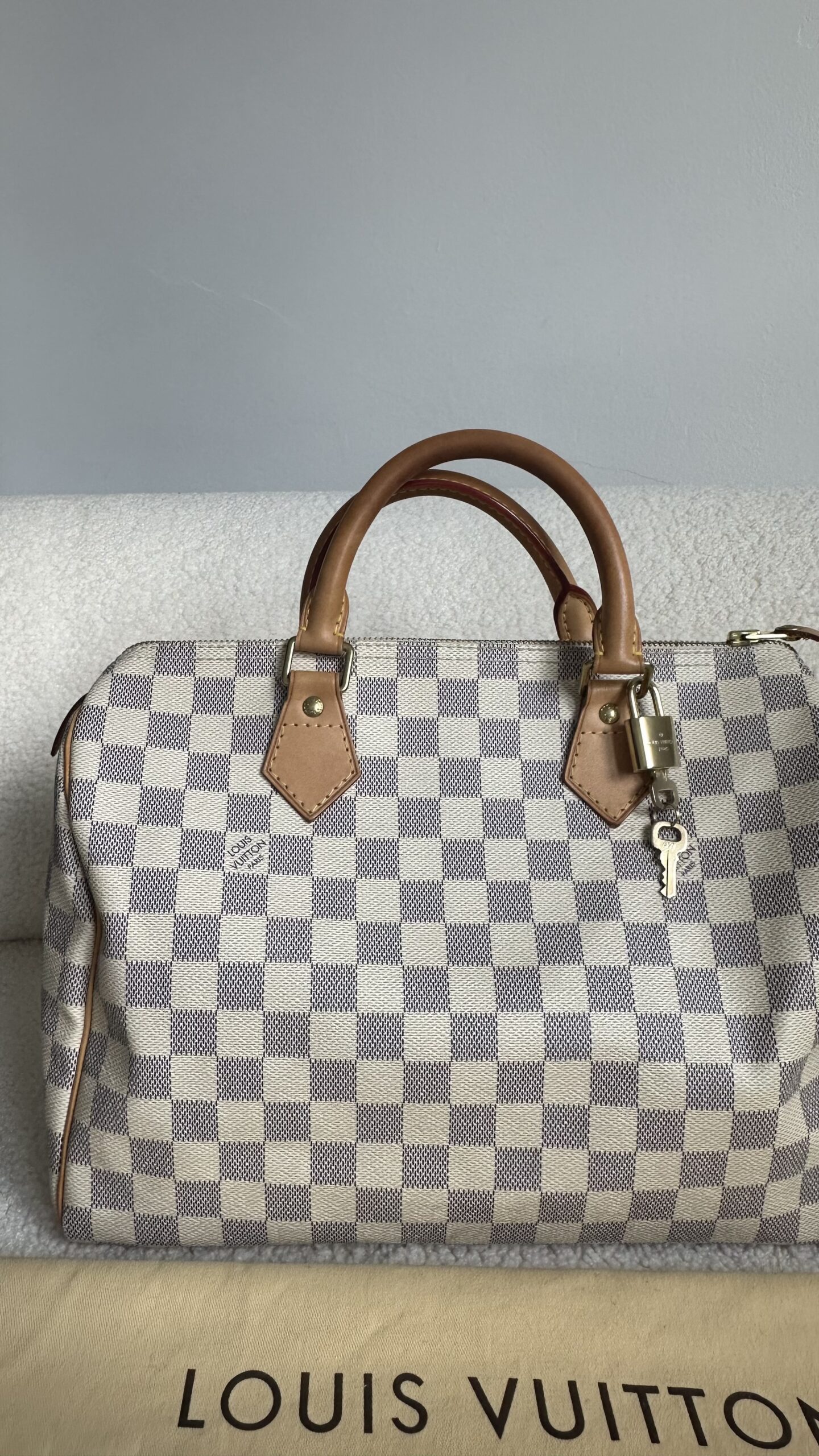 Louis Vuitton speedy 30 damier azur Kuferek - obrazek 2