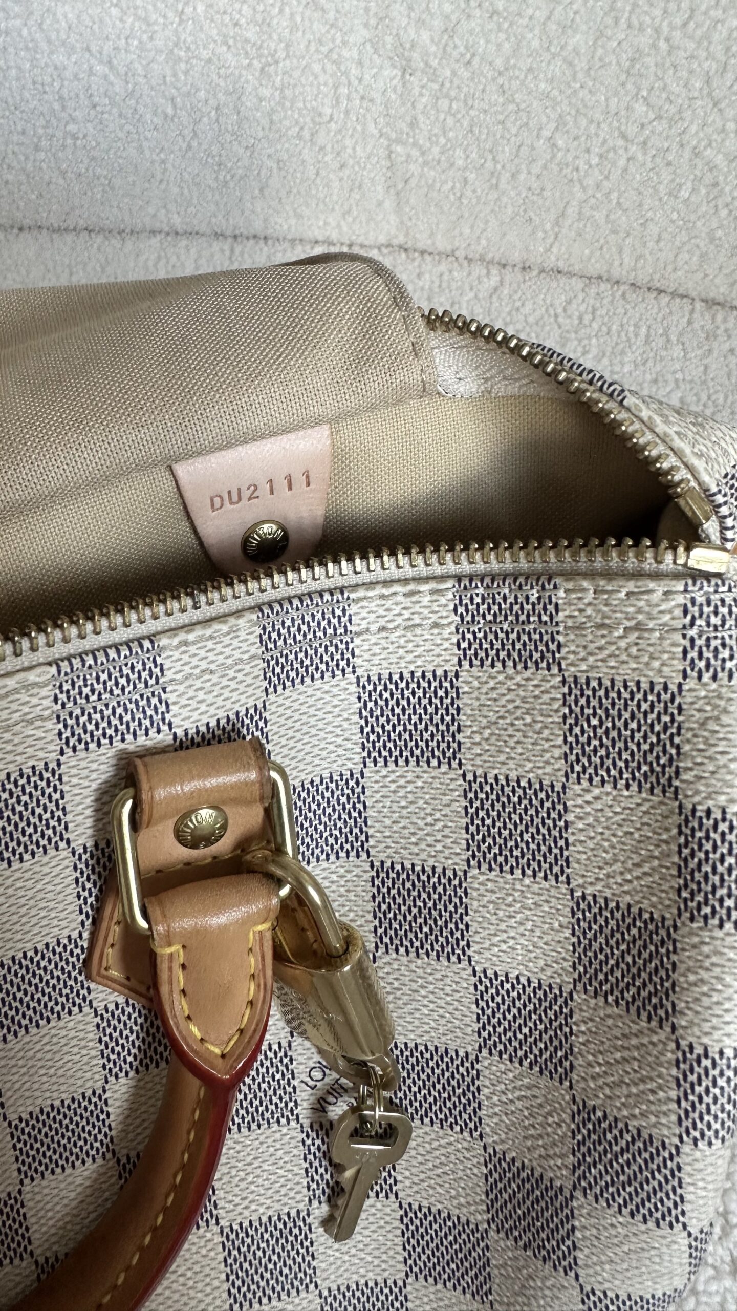 Louis Vuitton speedy 30 damier azur Kuferek - obrazek 8