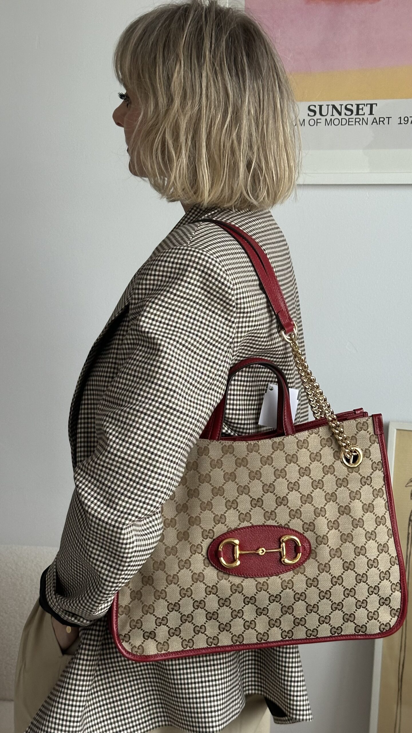 Gucci Horsebit canvas torebka na ramię i do ręki - obrazek 8