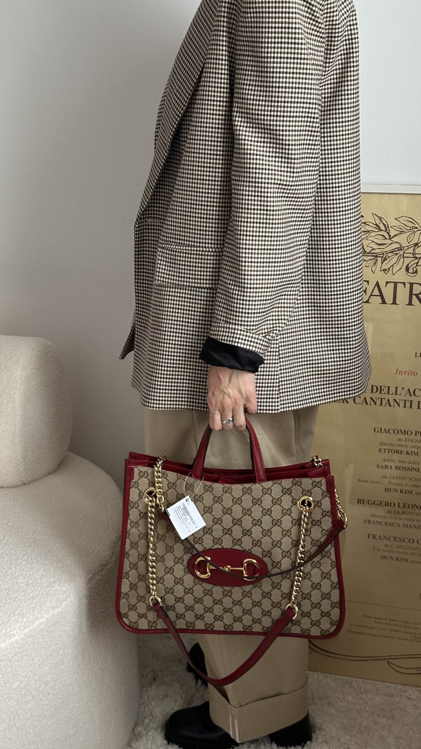 Gucci Horsebit canvas torebka na ramię i do ręki - obrazek 10