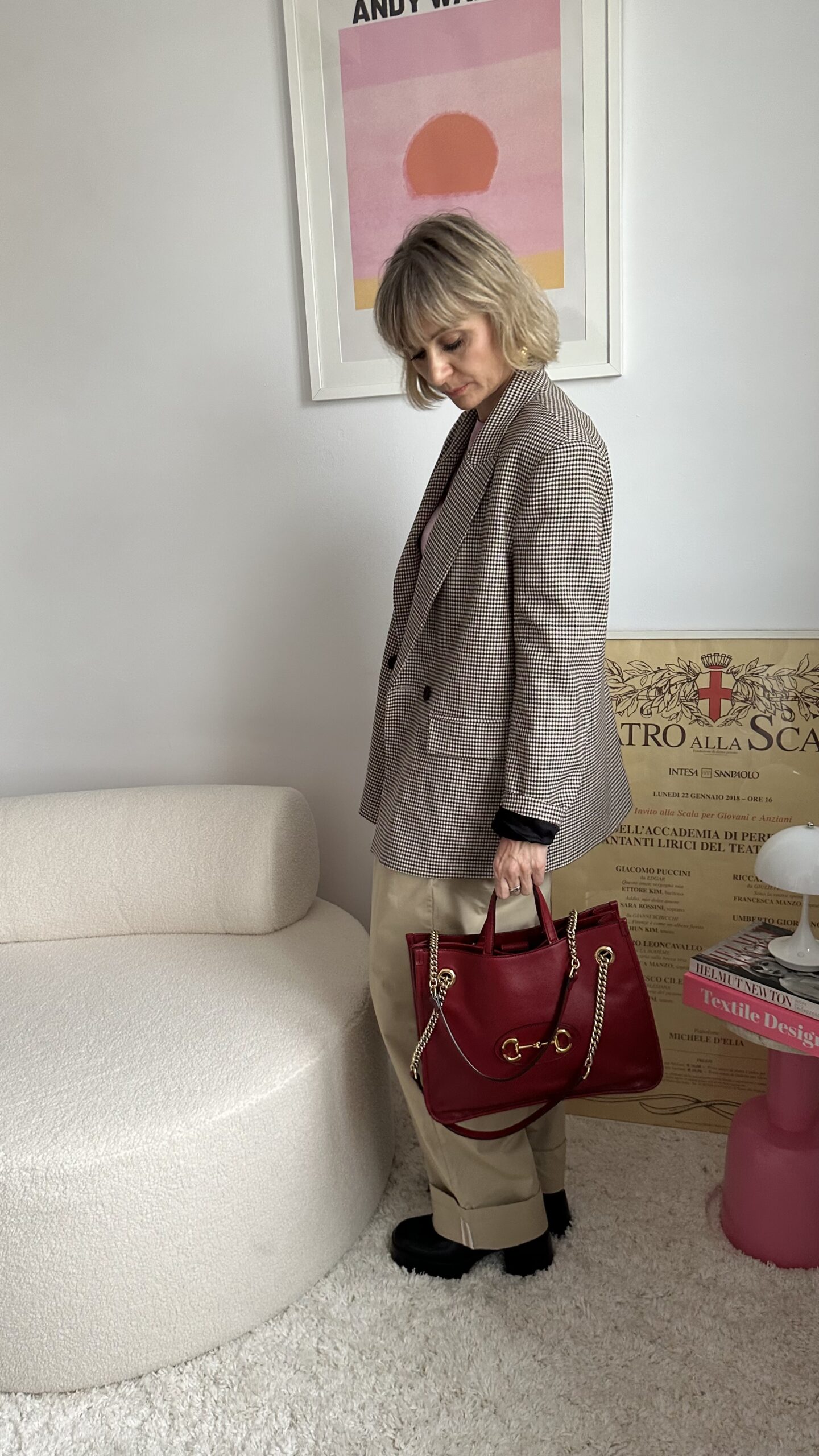 Gucci Horsebit czerwona ze skóry torebka - obrazek 10