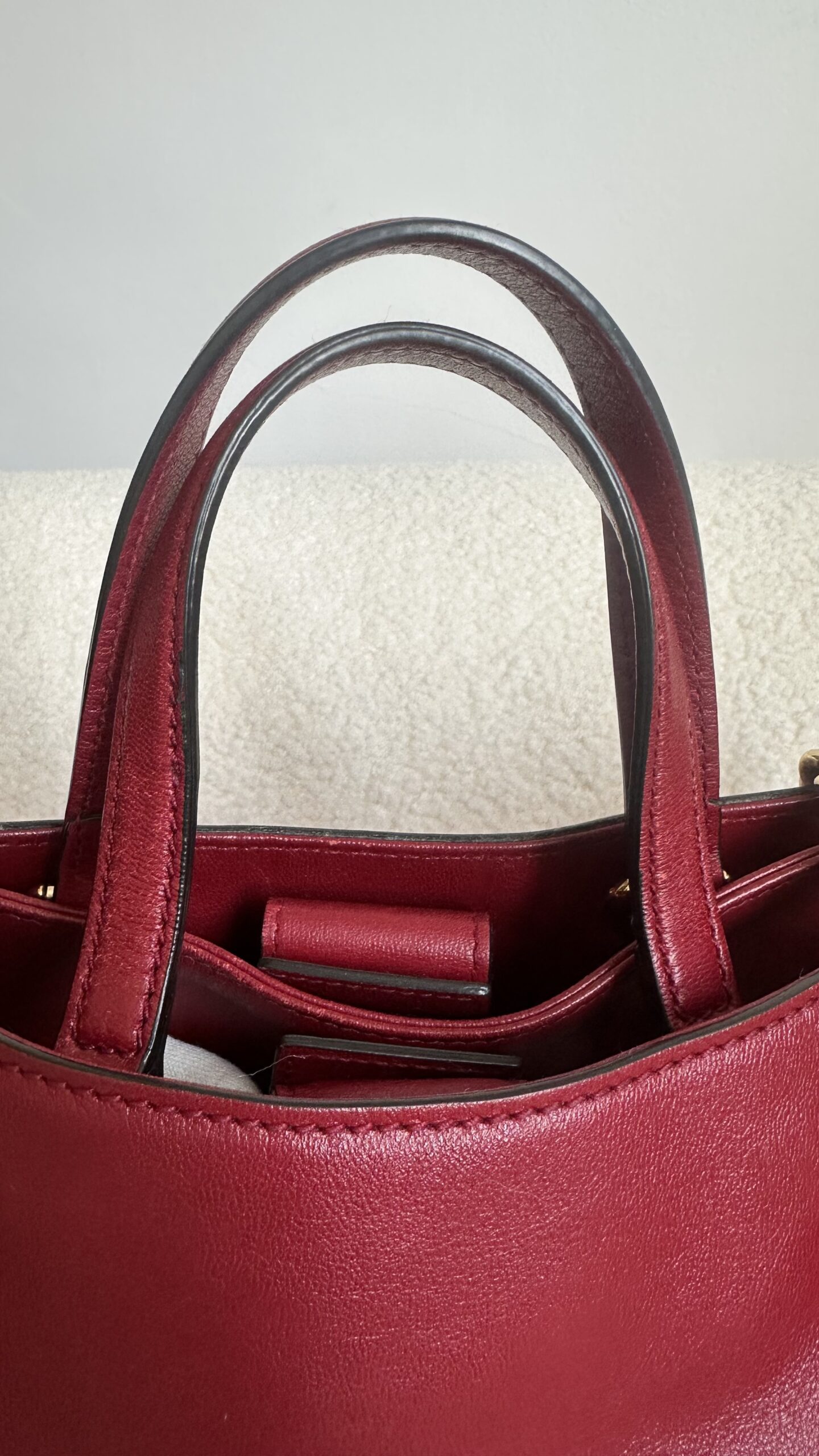 Gucci Horsebit czerwona ze skóry torebka - obrazek 4