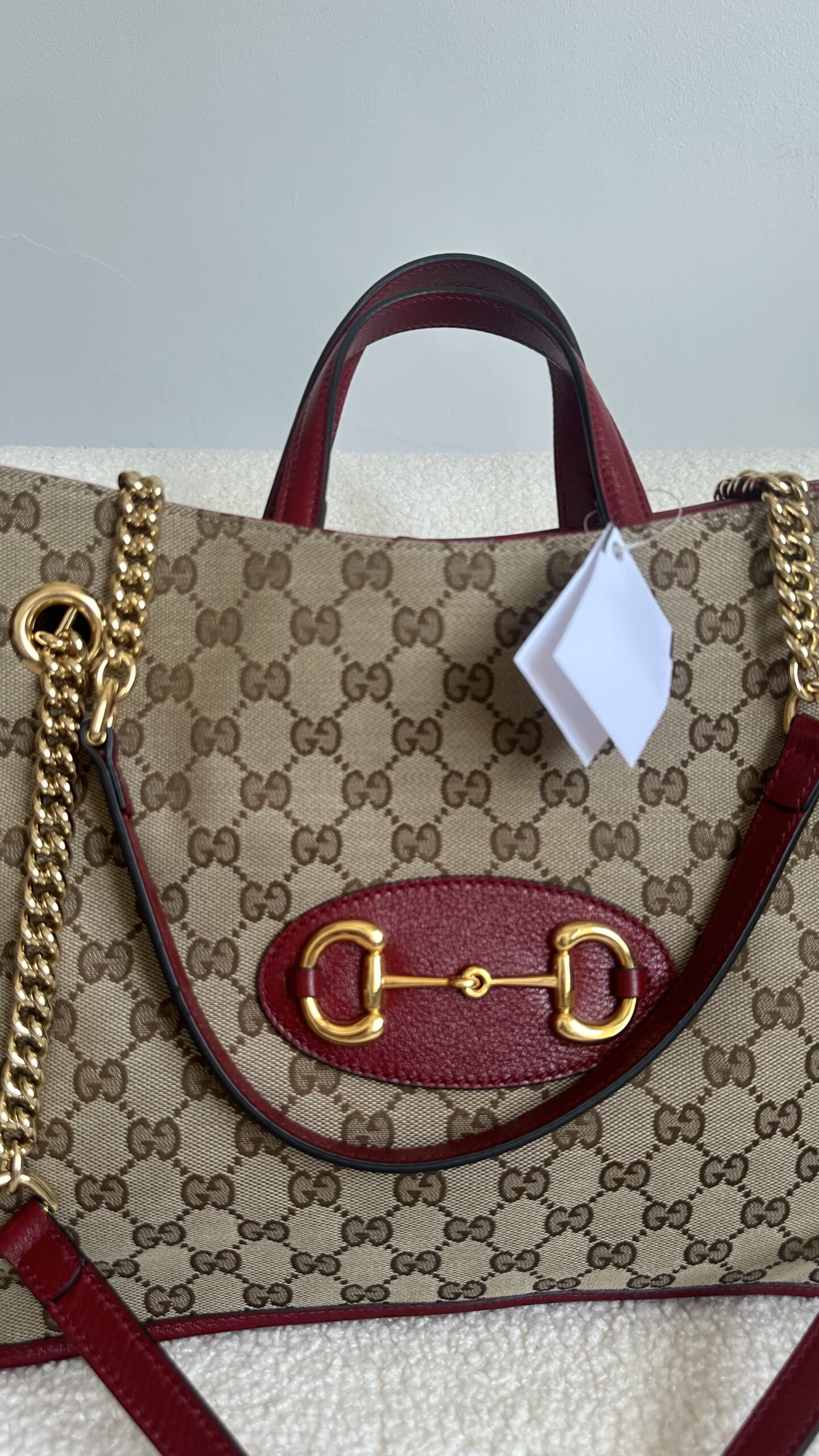 Gucci Horsebit canvas torebka na ramię i do ręki - obrazek 2