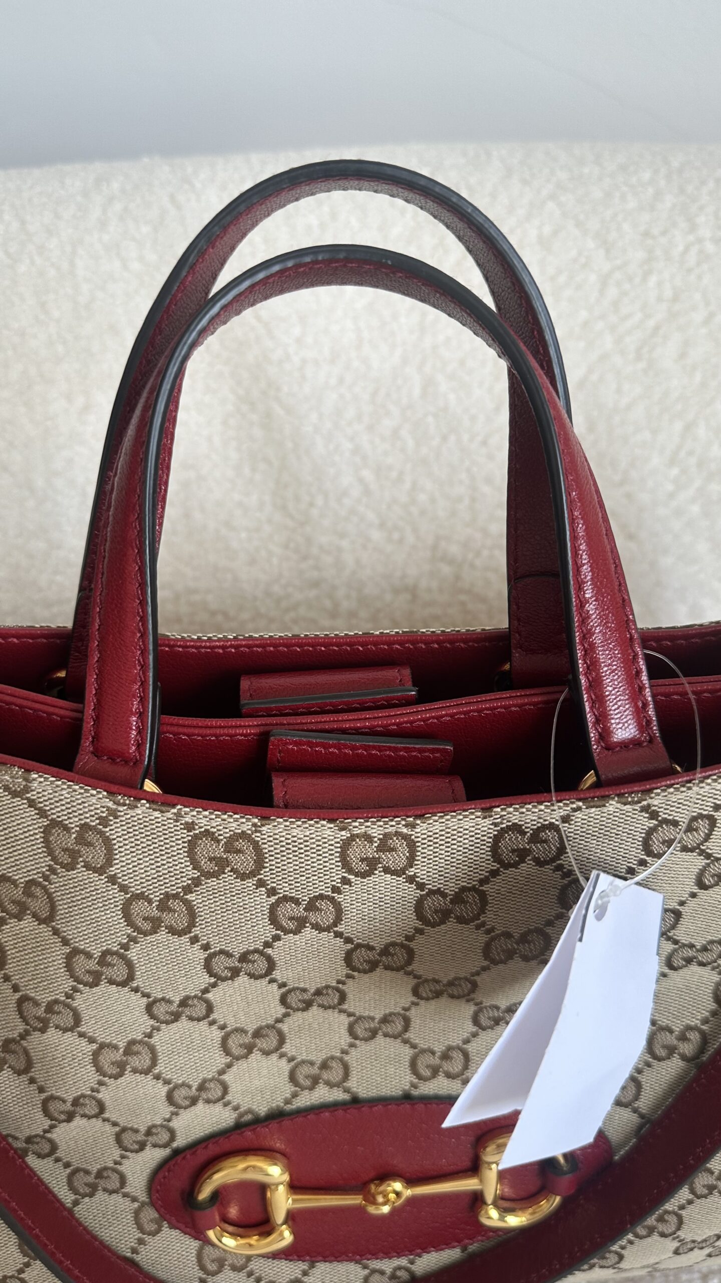 Gucci Horsebit canvas torebka na ramię i do ręki - obrazek 3