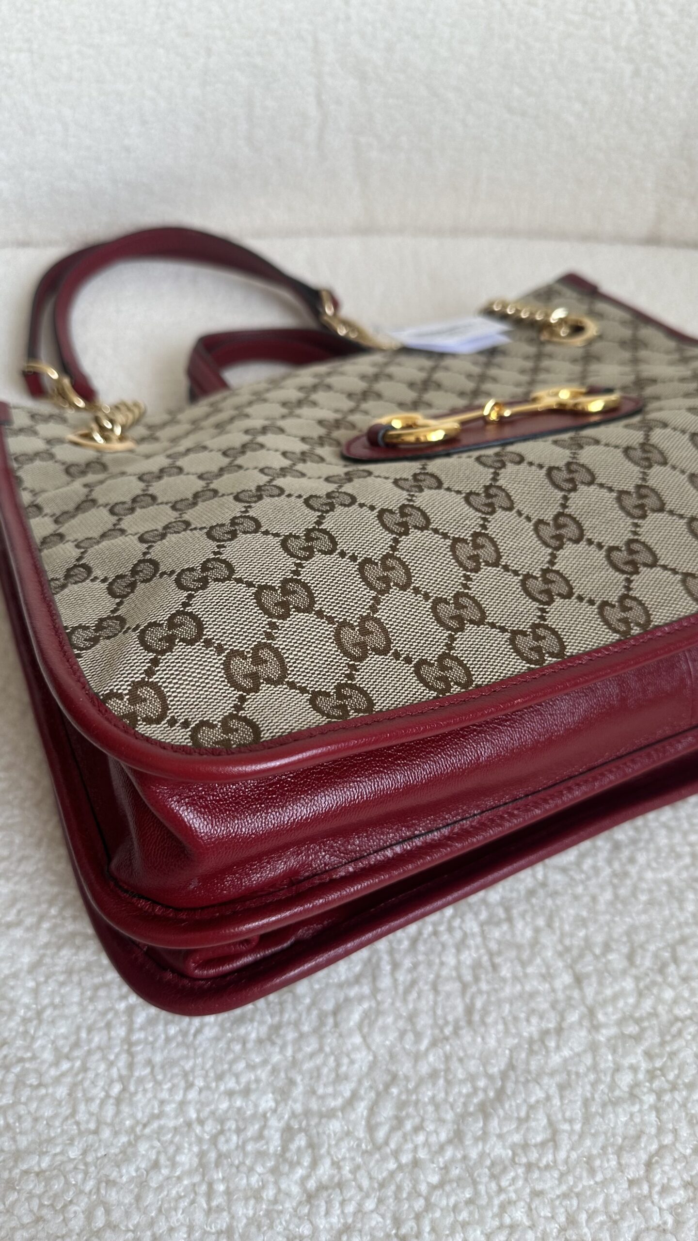 Gucci Horsebit canvas torebka na ramię i do ręki - obrazek 6