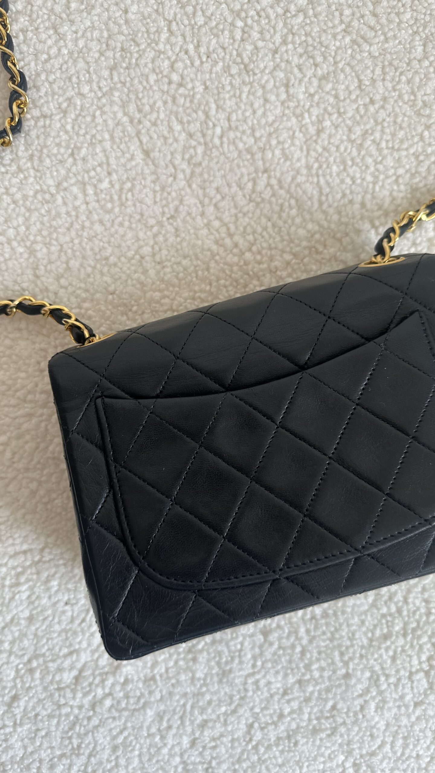Chanel Classic Mini Square flap czarna mała torebka - obrazek 7