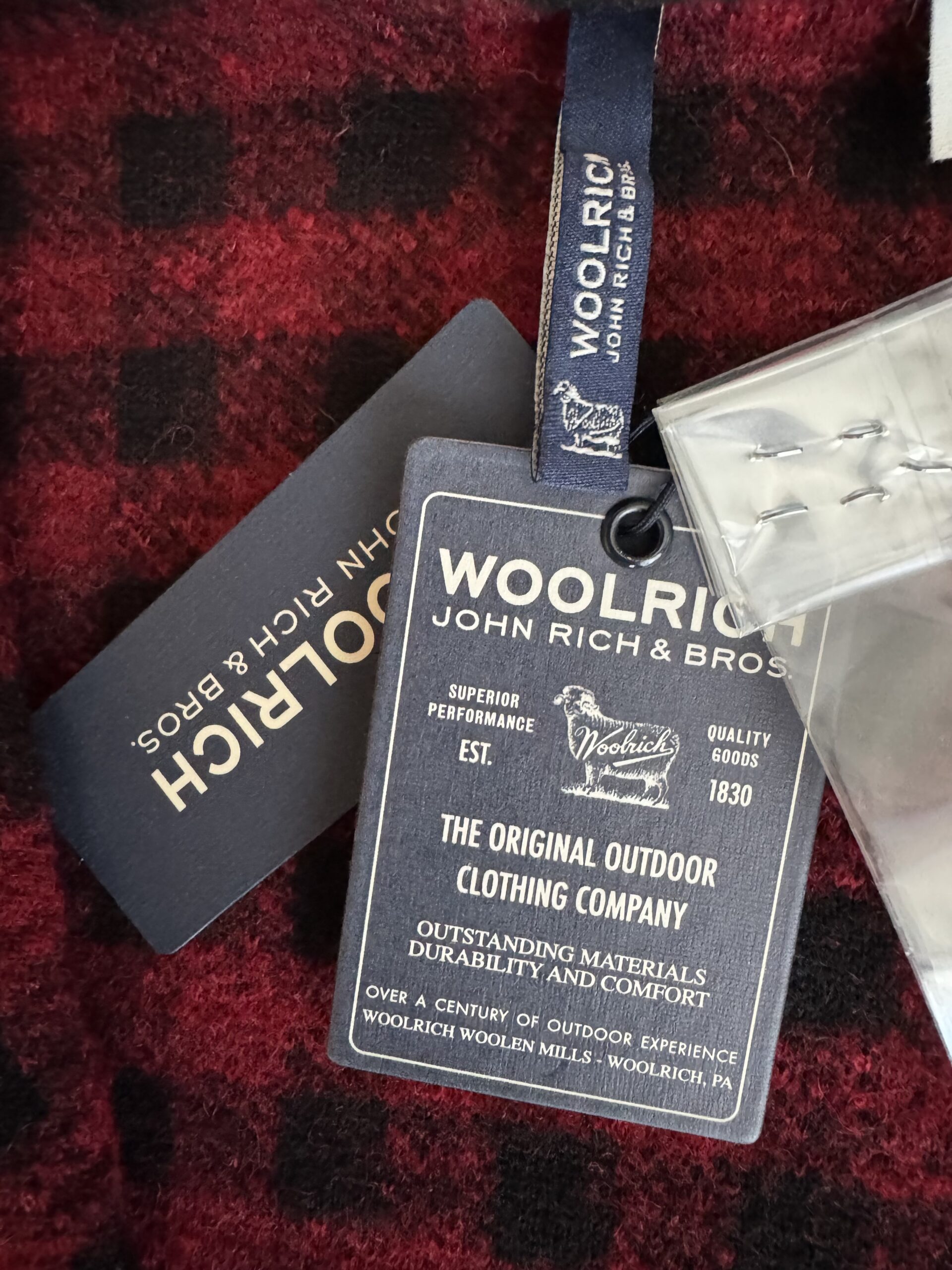 WOOLRICH kurtka marynarka z wełny merino w kratę - obrazek 11