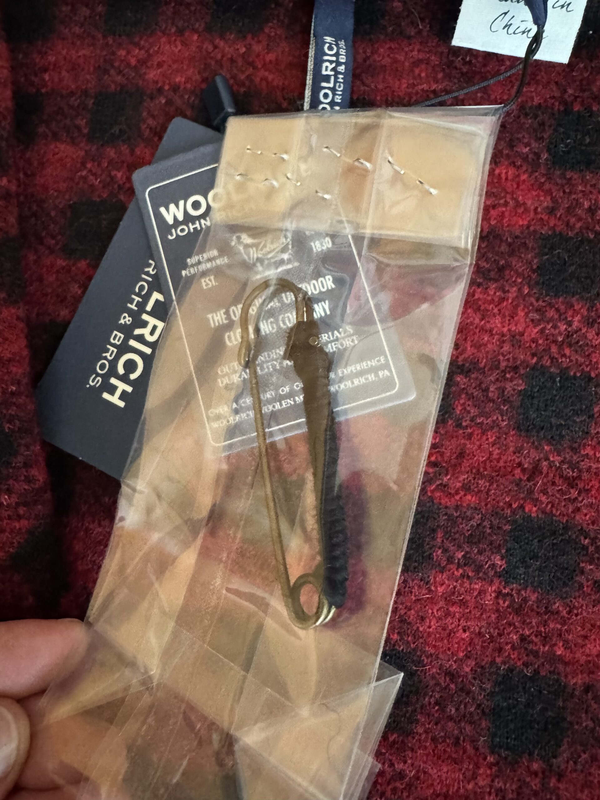 WOOLRICH kurtka marynarka z wełny merino w kratę - obrazek 12