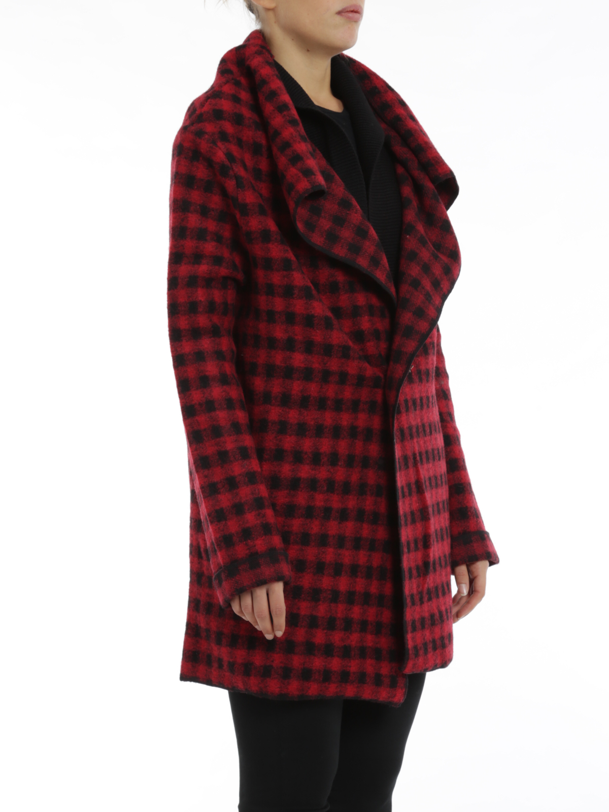 WOOLRICH kurtka marynarka z wełny merino w kratę - obrazek 4