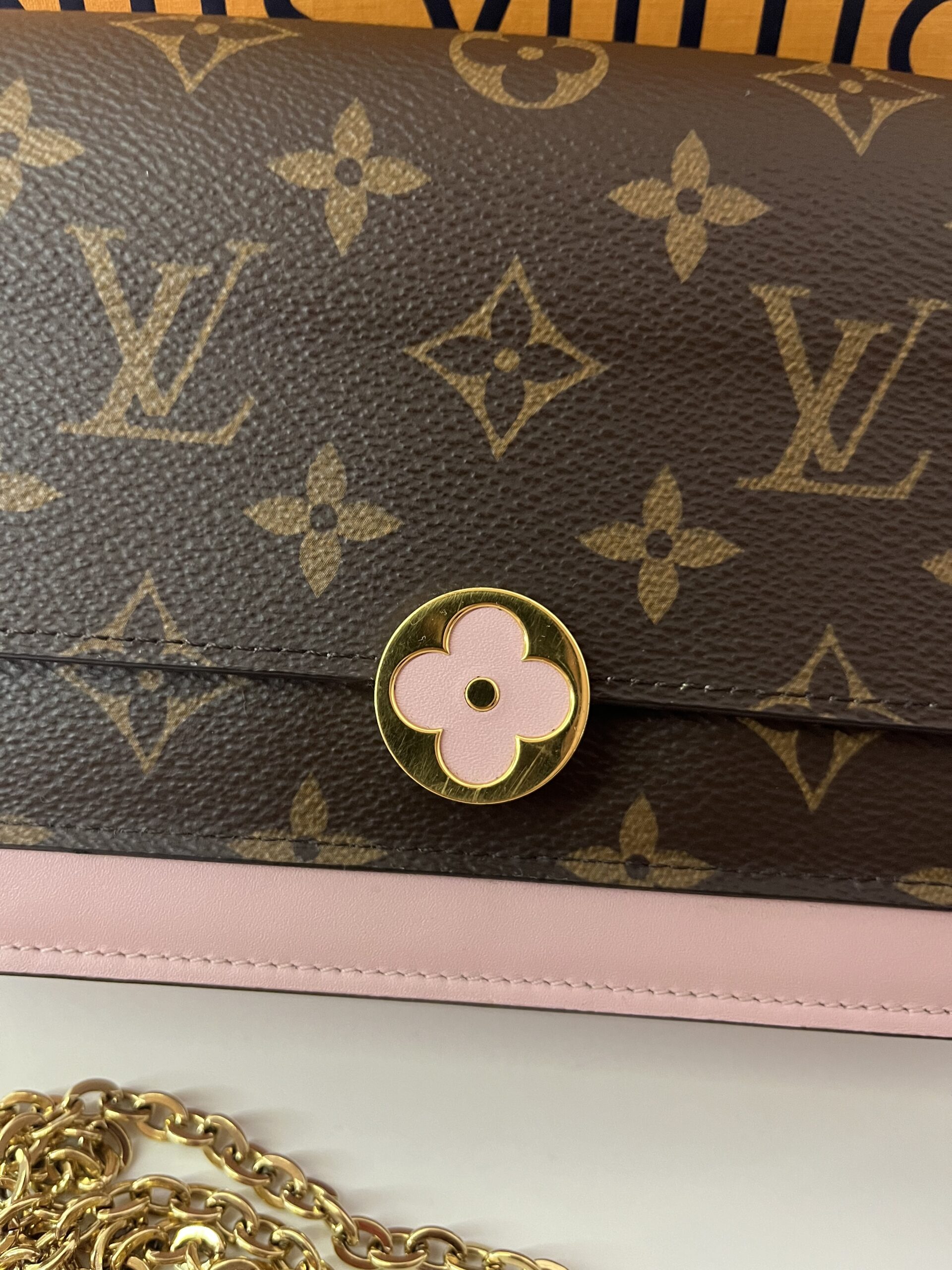 Louis Vuitton Flore Chain monogram lv różowa - obrazek 3