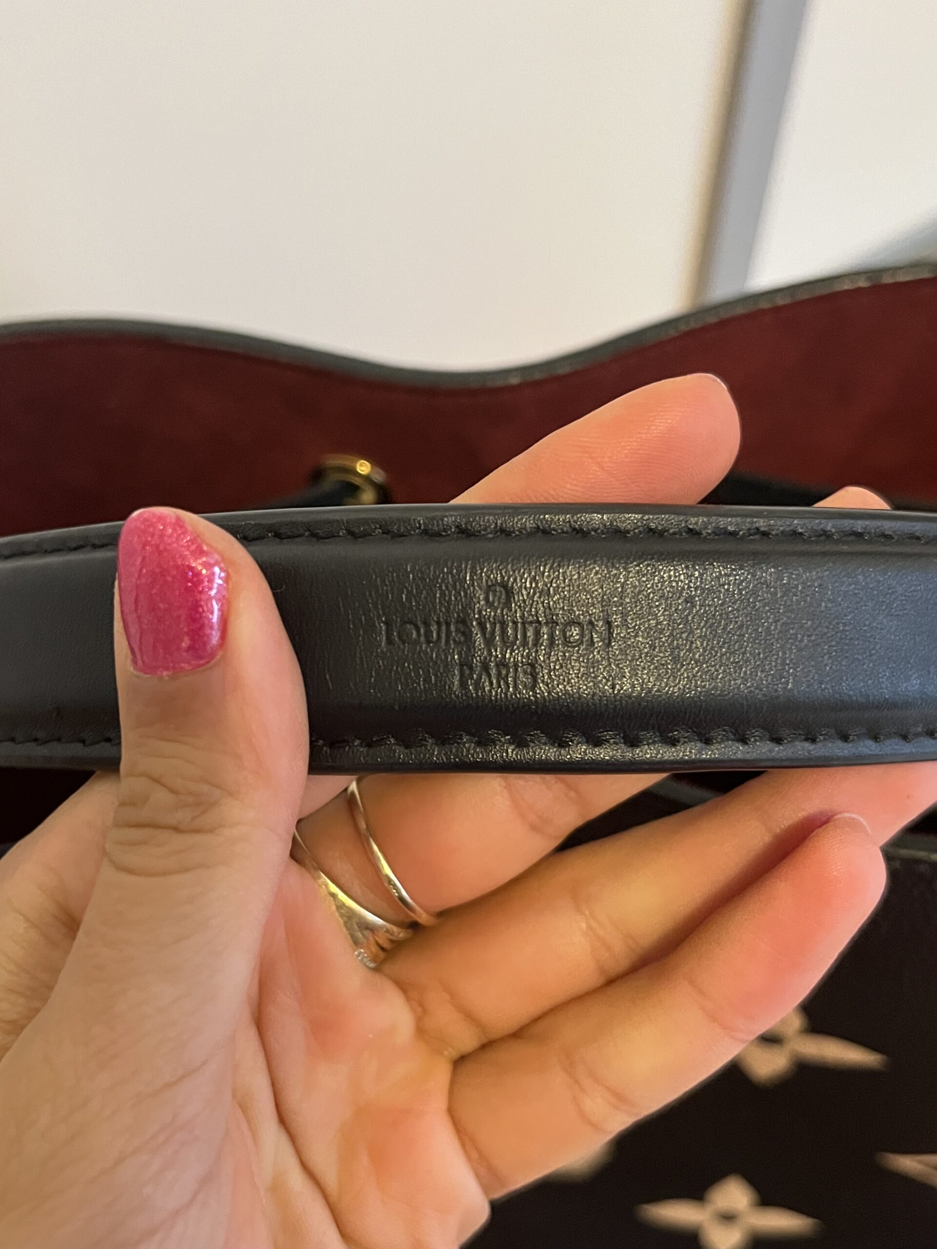 Louis Vuitton Neonoe empreinte leather Lv bicolor skóra monogram - obrazek 10