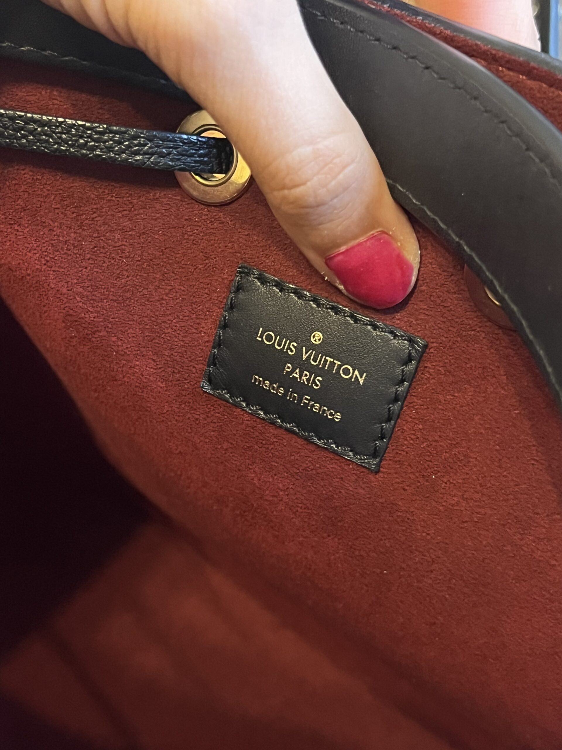 Louis Vuitton Neonoe empreinte leather Lv bicolor skóra monogram - obrazek 12