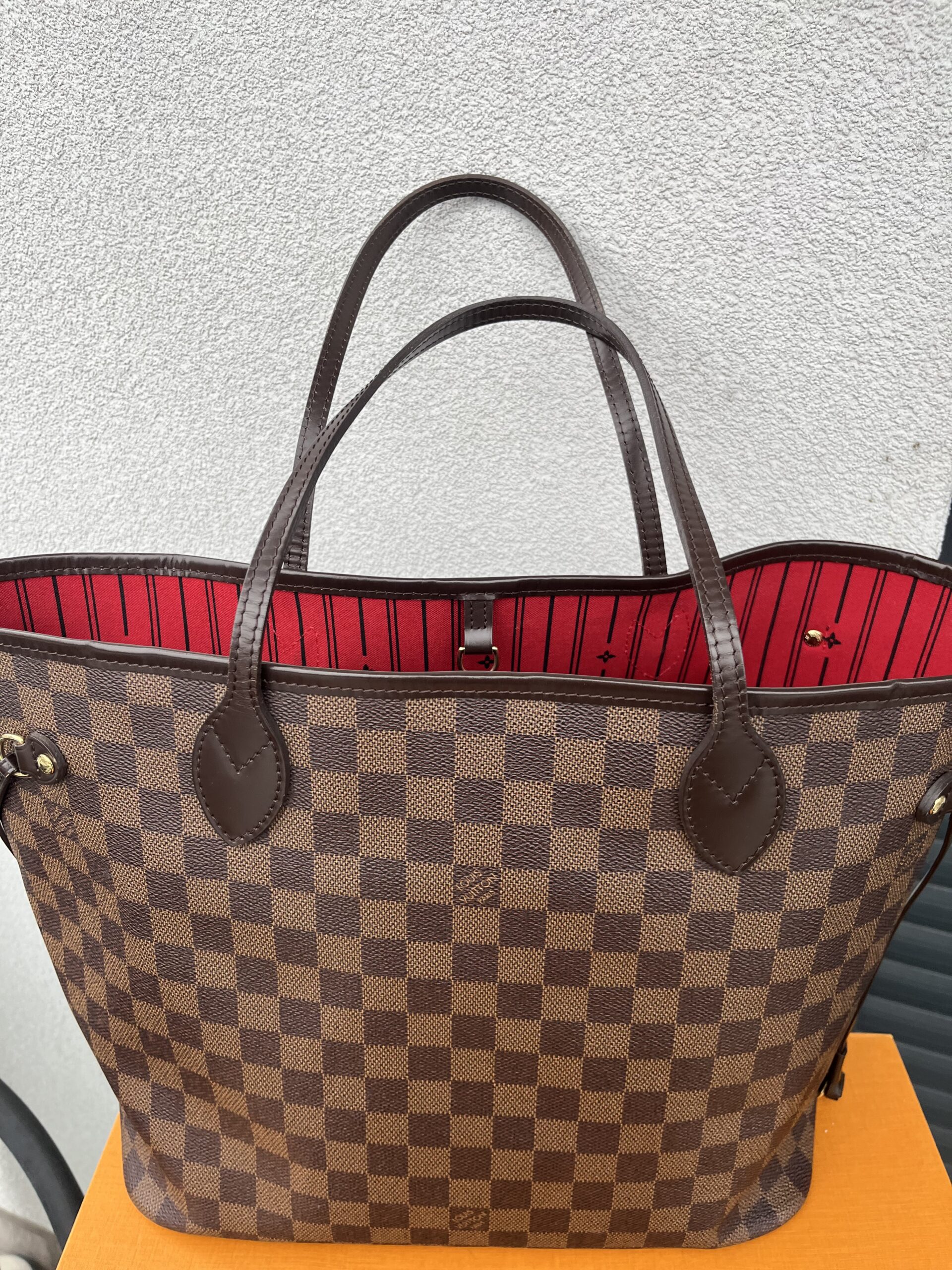 Louis Vuitton Neverfull mm damier ebene Lv monogram - obrazek 5