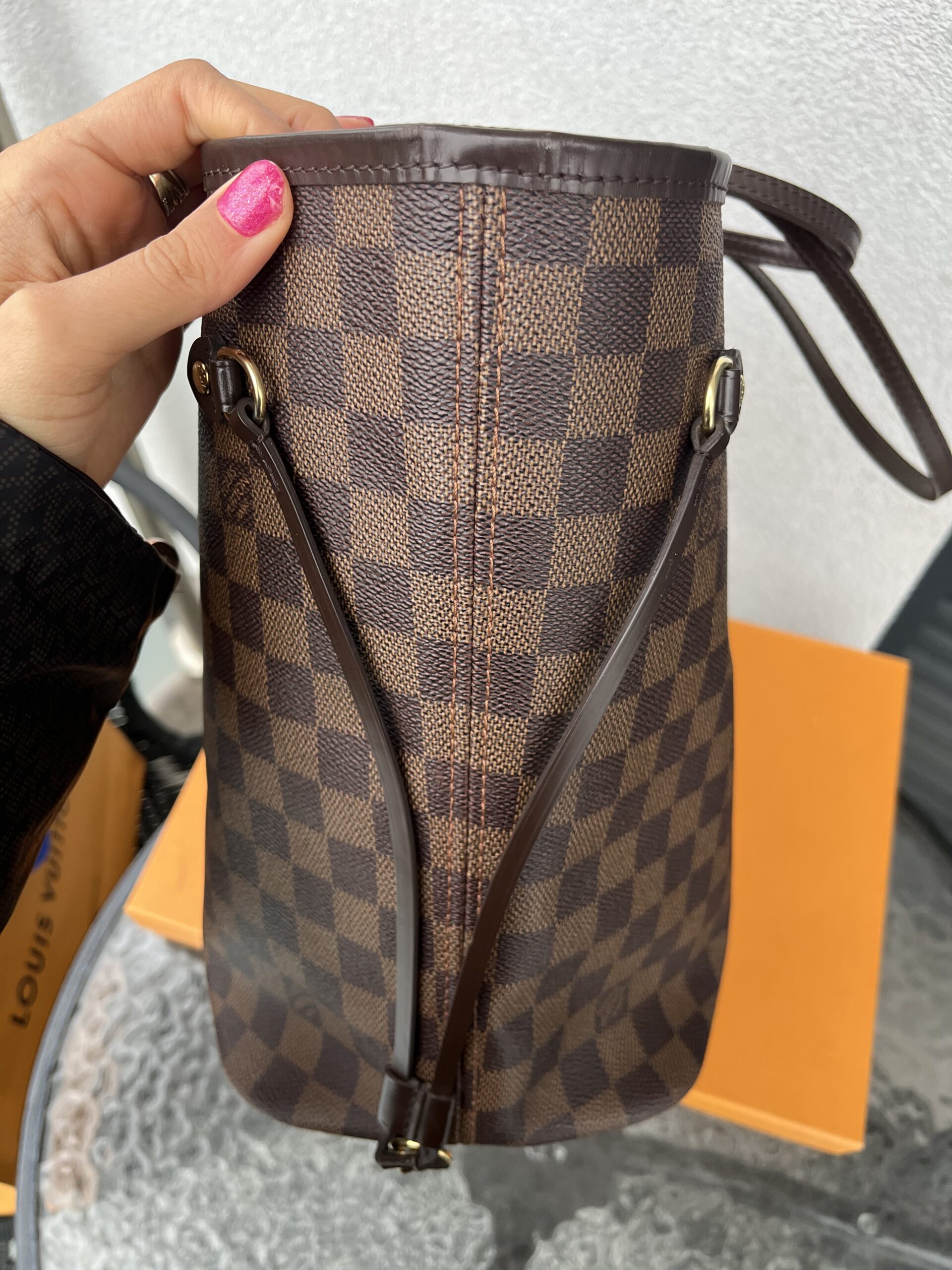 Louis Vuitton Neverfull mm damier ebene Lv monogram - obrazek 7