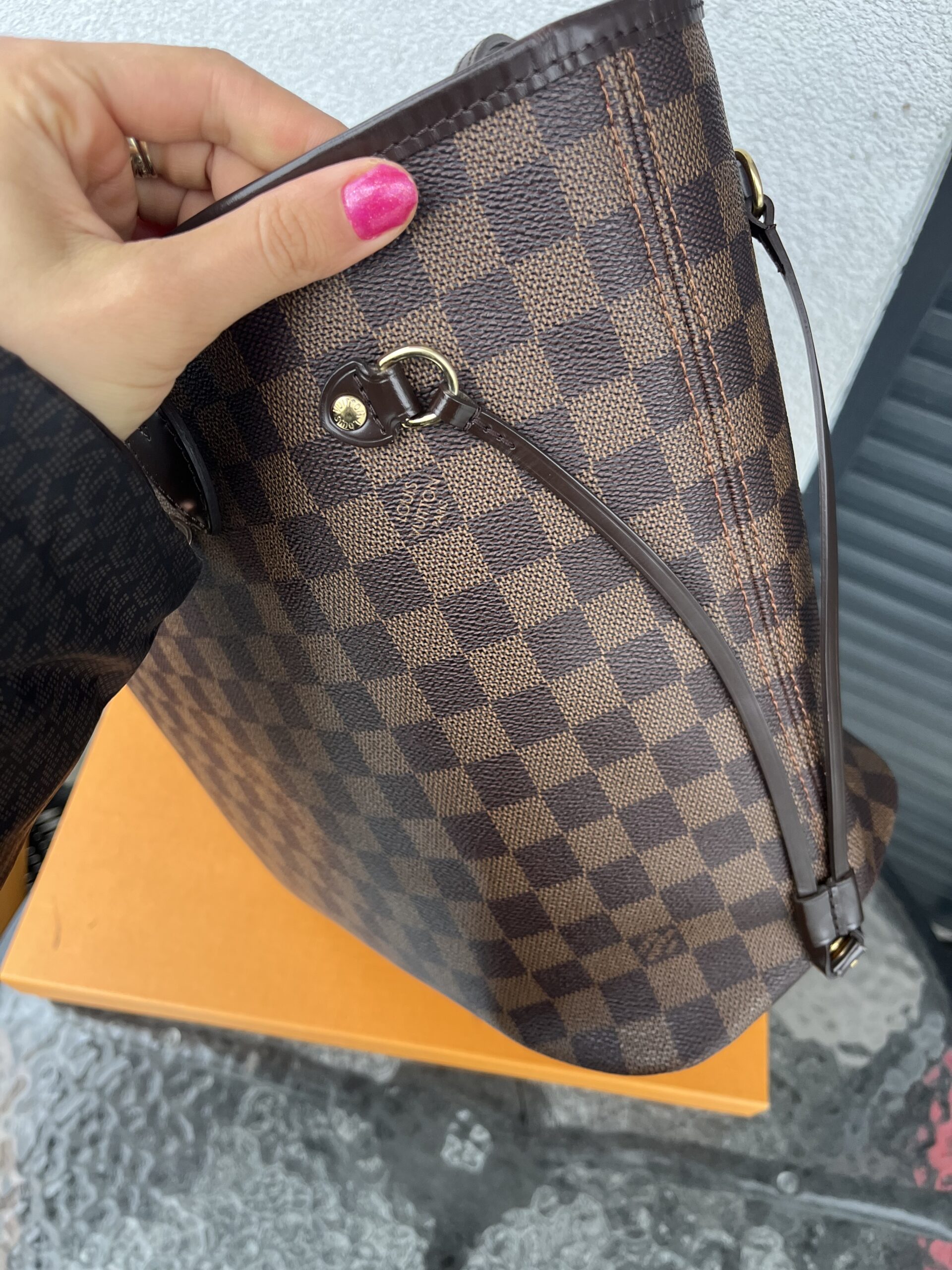 Louis Vuitton Neverfull mm damier ebene Lv monogram - obrazek 8