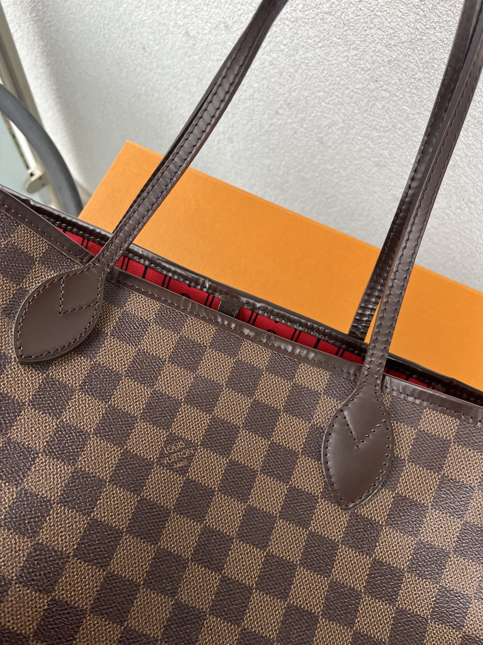 Louis Vuitton Neverfull mm damier ebene Lv monogram - obrazek 9