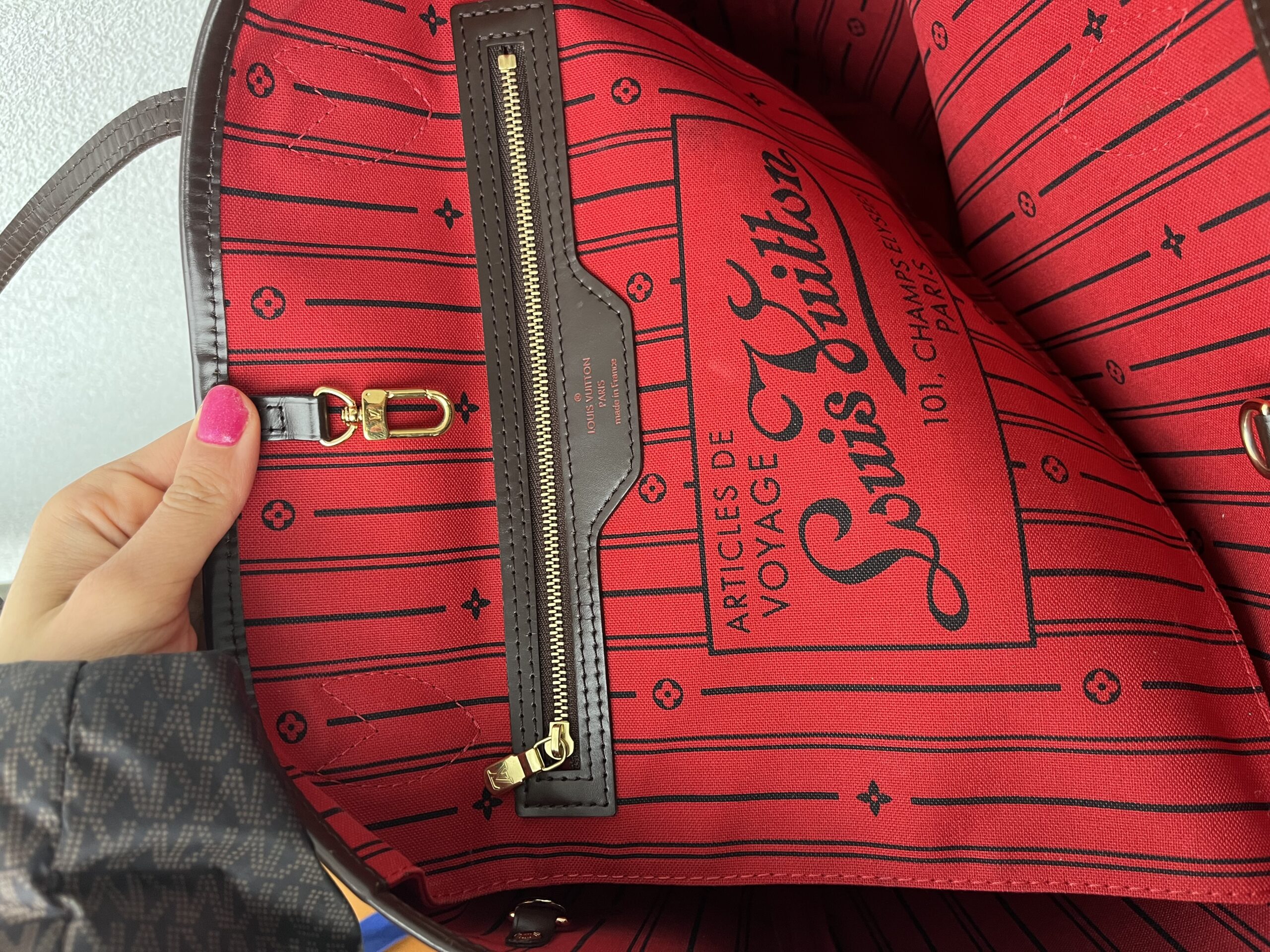 Louis Vuitton Neverfull mm damier ebene Lv monogram - obrazek 11