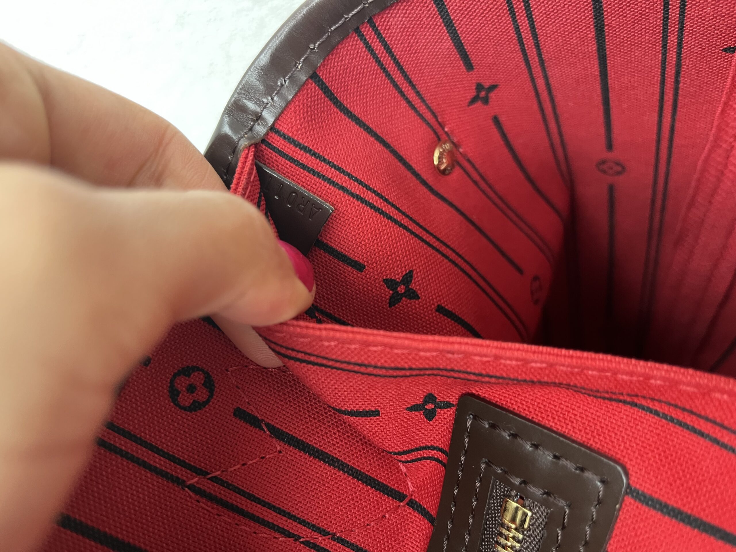 Louis Vuitton Neverfull mm damier ebene Lv monogram - obrazek 12