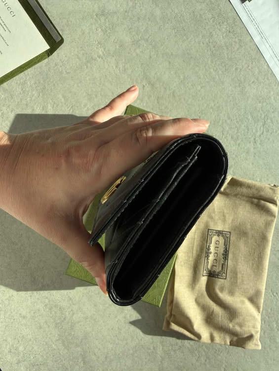 Gucci marmont czarny klasyczny nowy portfel - obrazek 3