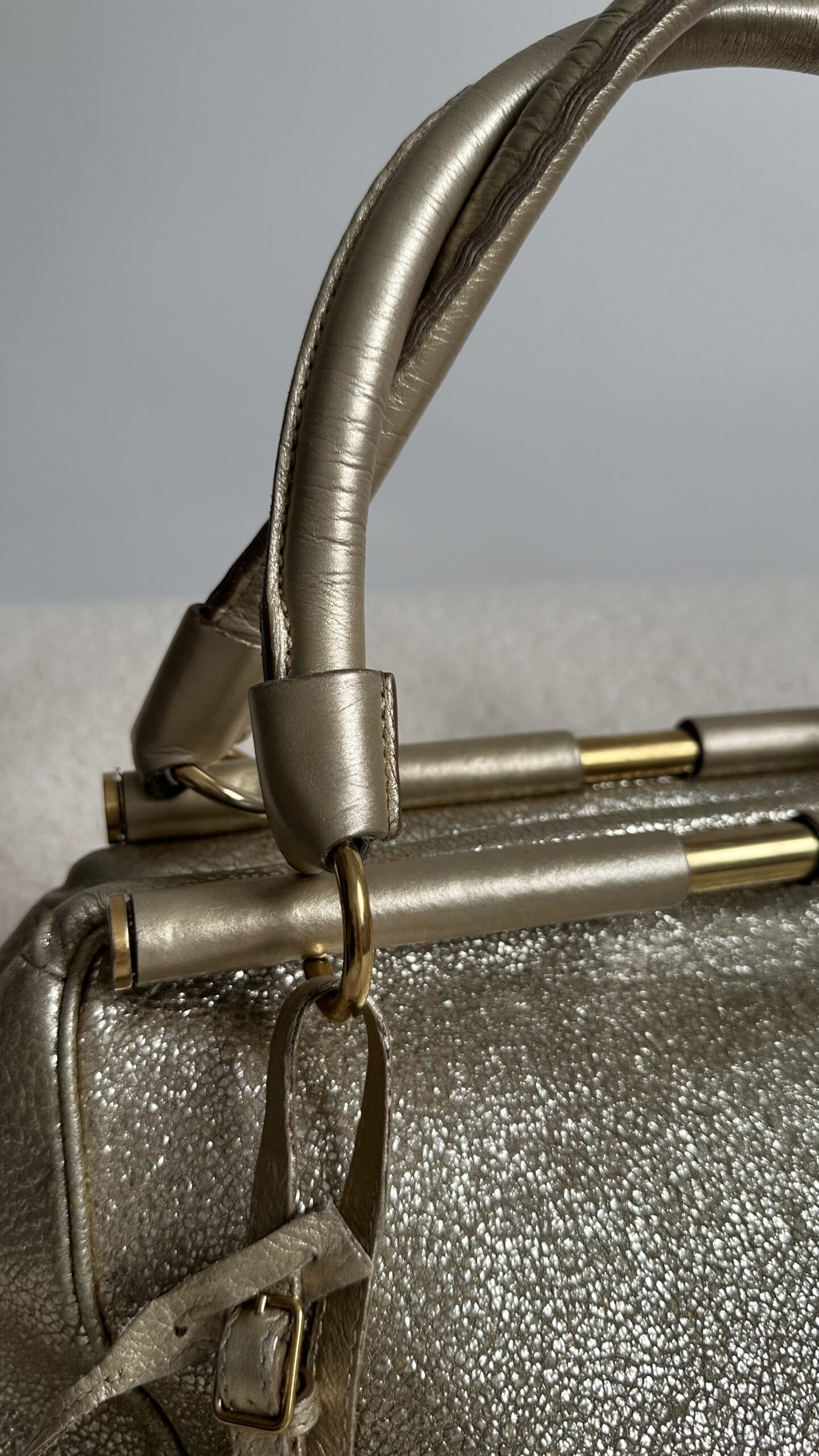 Saint Laurent Metallic Medium Majorelle torebka vintage - obrazek 3