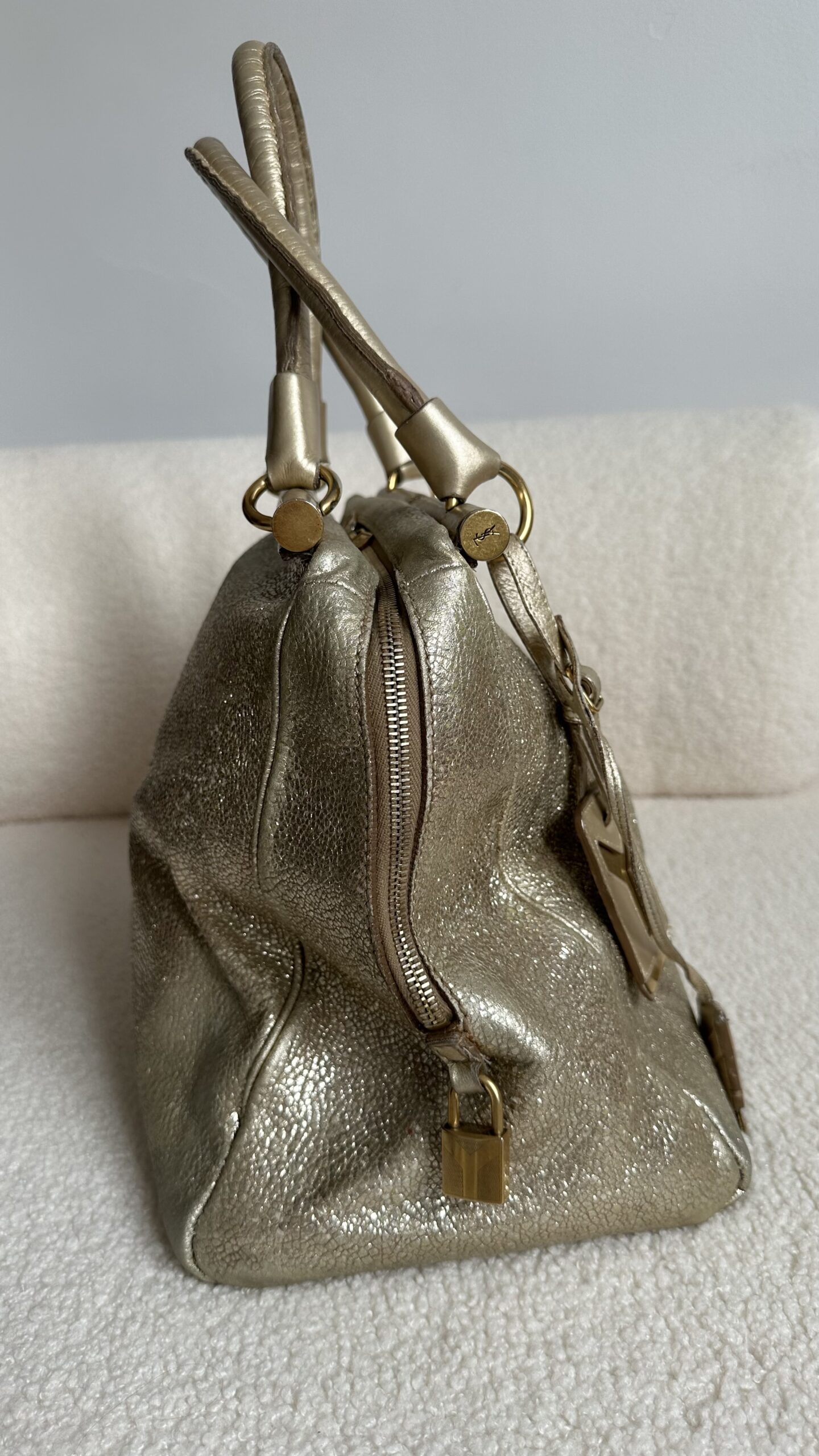 Saint Laurent Metallic Medium Majorelle torebka vintage - obrazek 4