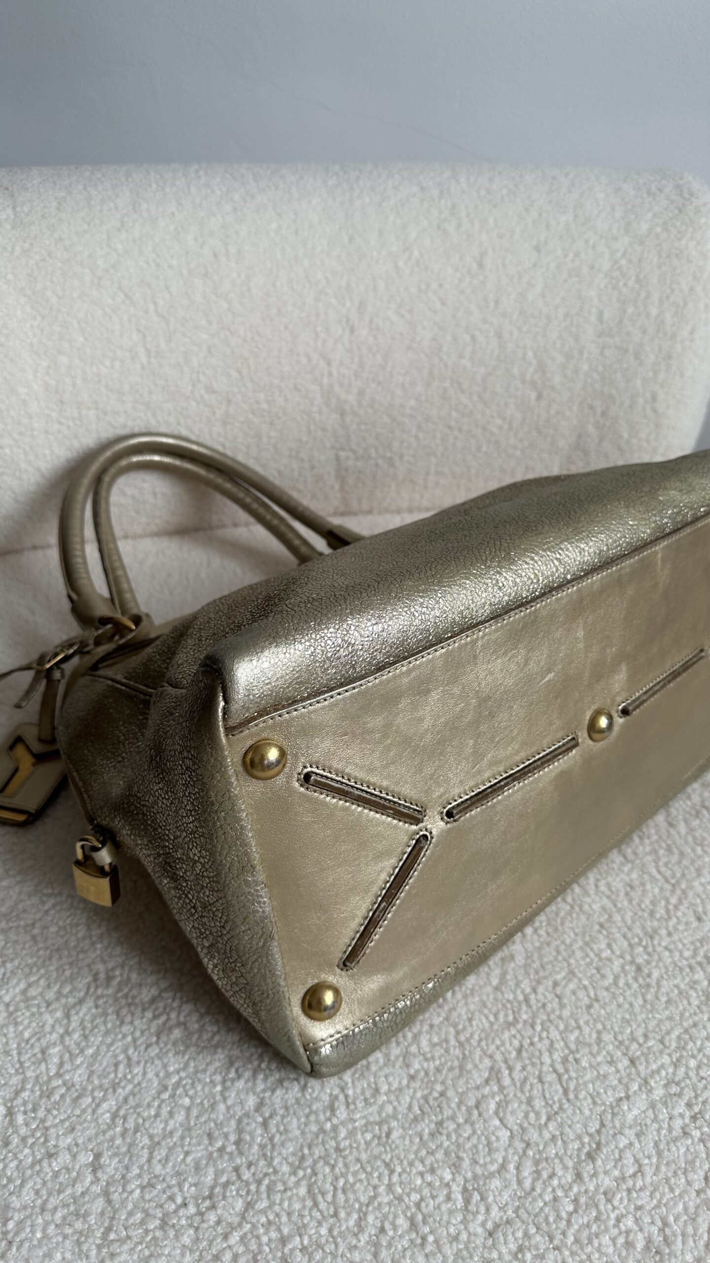 Saint Laurent Metallic Medium Majorelle torebka vintage - obrazek 5