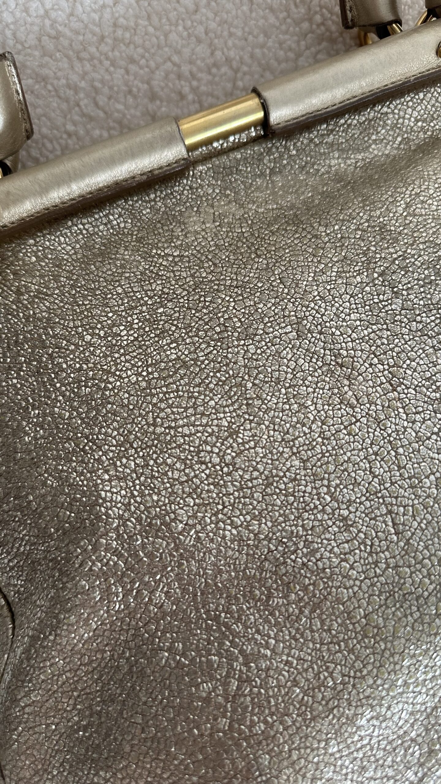 Saint Laurent Metallic Medium Majorelle torebka vintage - obrazek 6