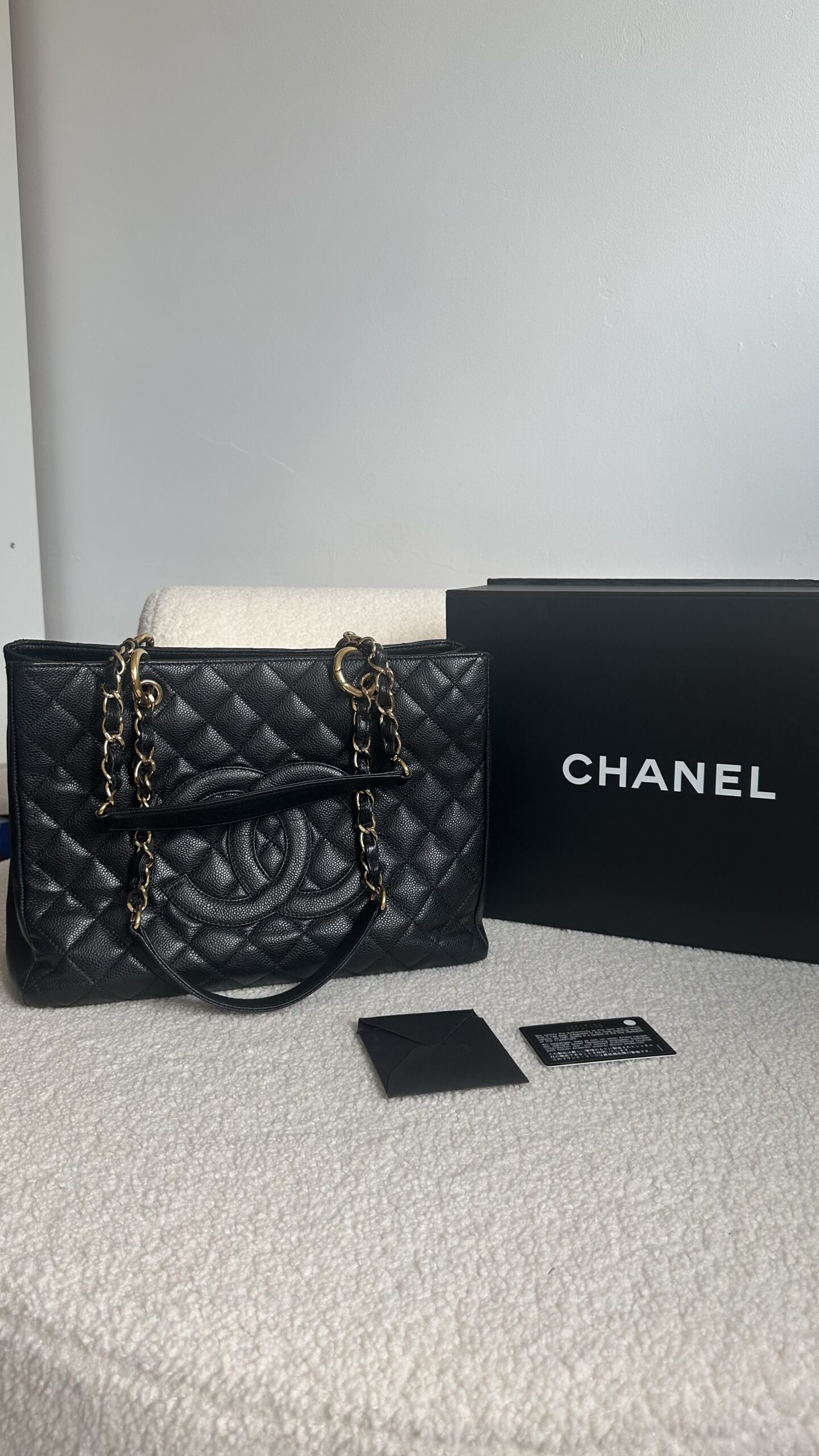 Chanel Grand shopping caviar torebka vintage