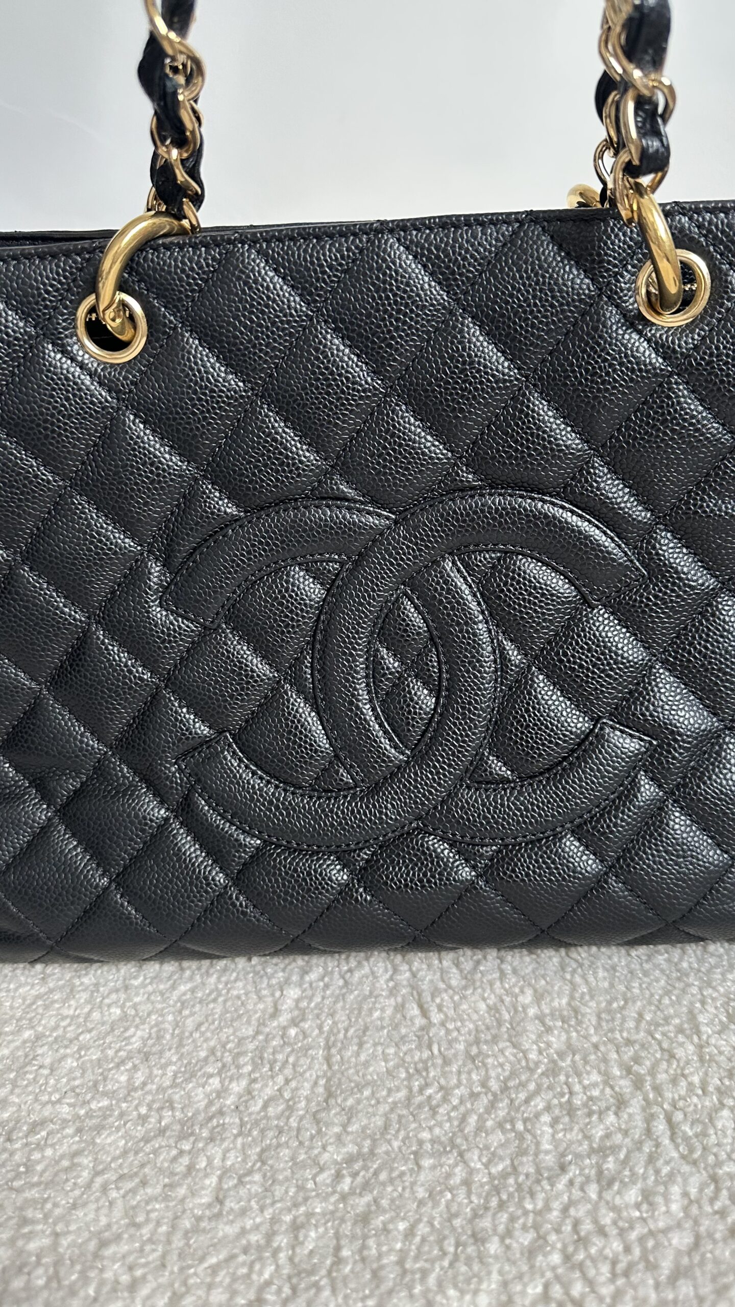 Chanel Grand shopping caviar torebka vintage - obrazek 4