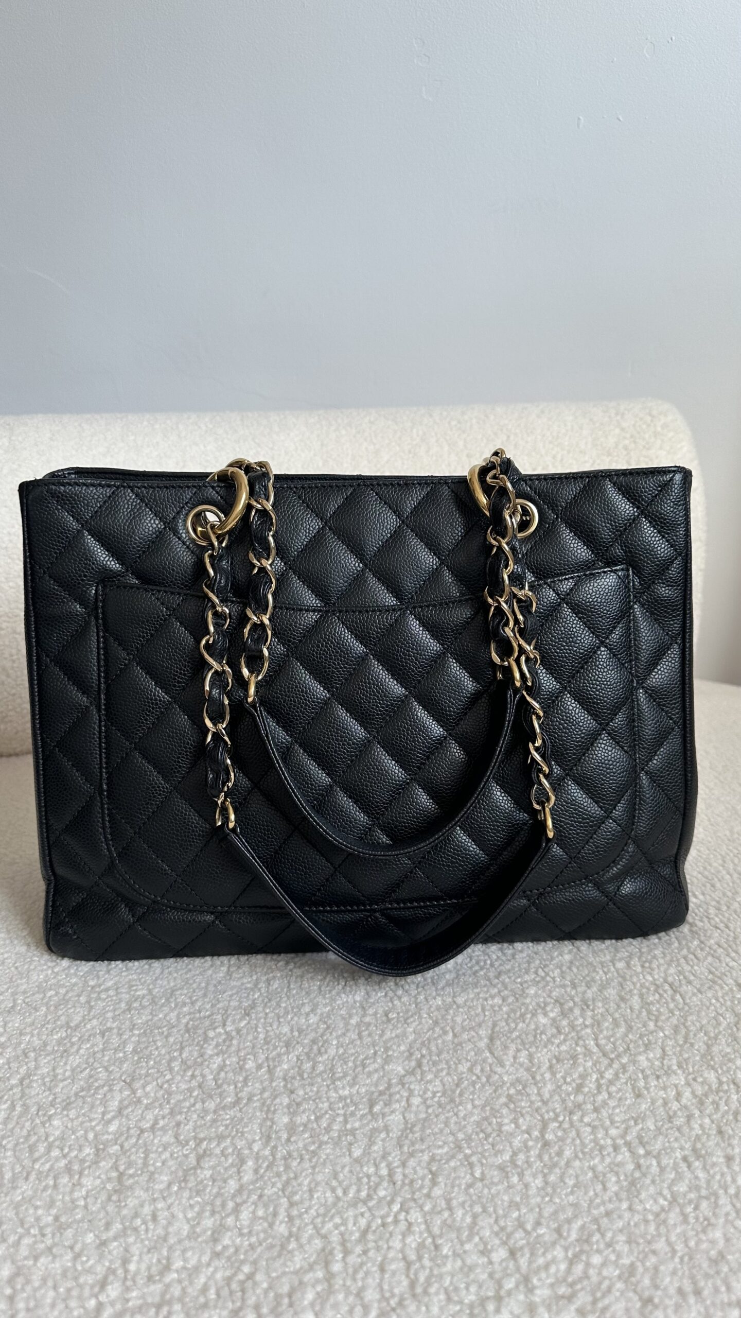 Chanel Grand shopping caviar torebka vintage - obrazek 7