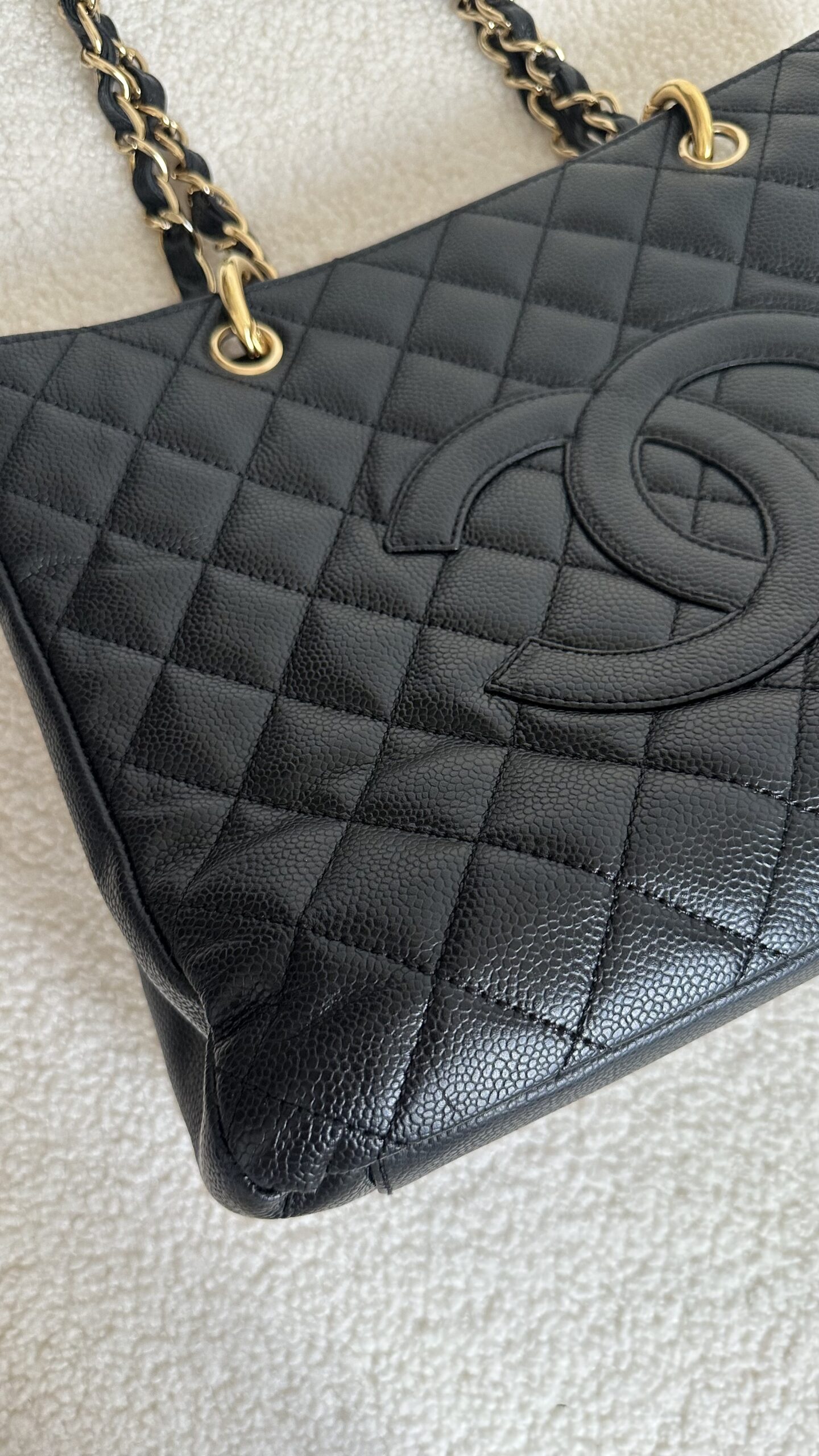Chanel Grand shopping caviar torebka vintage - obrazek 9