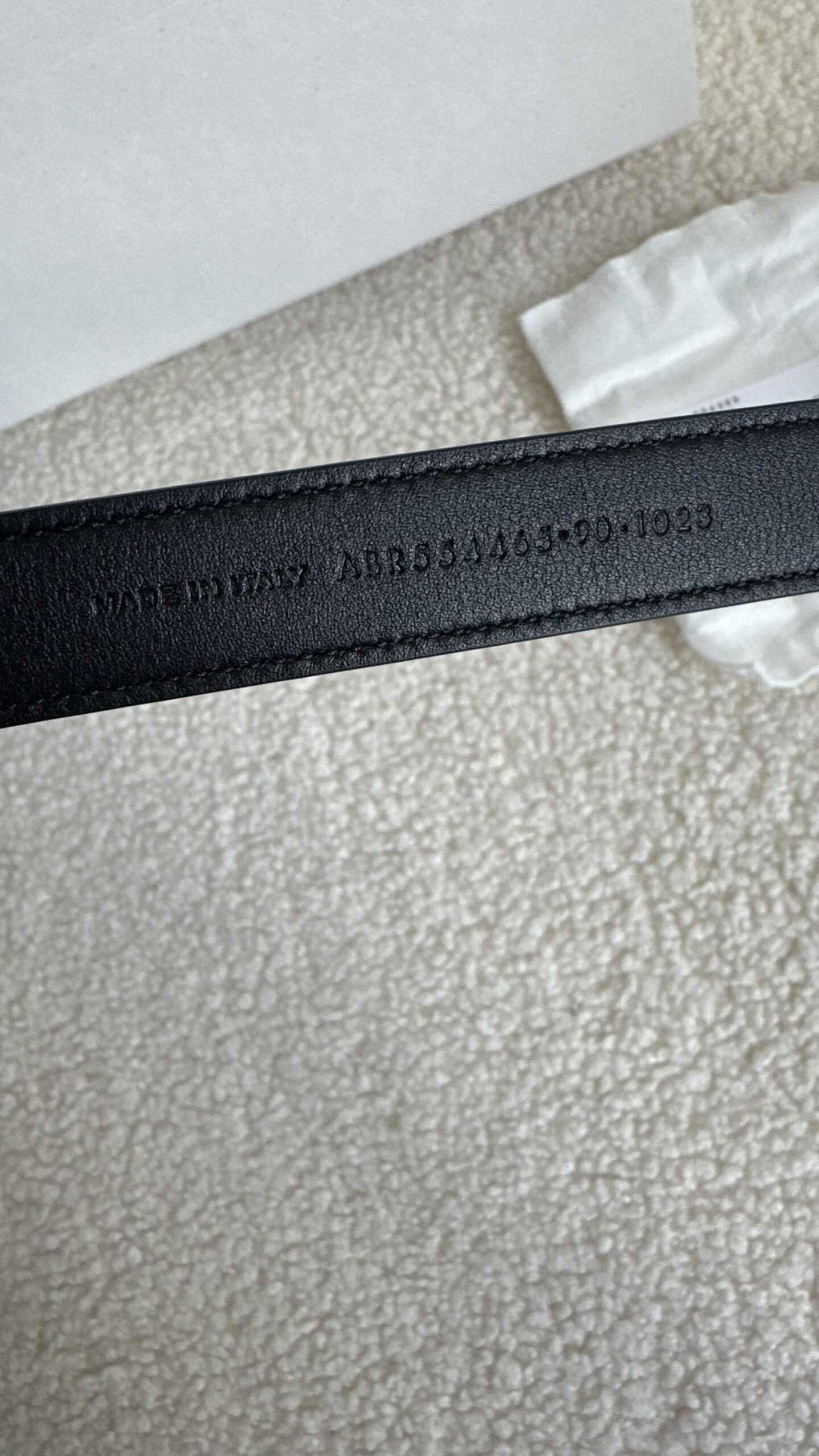 Saint Laurent cassandre belt czarno klasyczny pasek ysl - obrazek 5