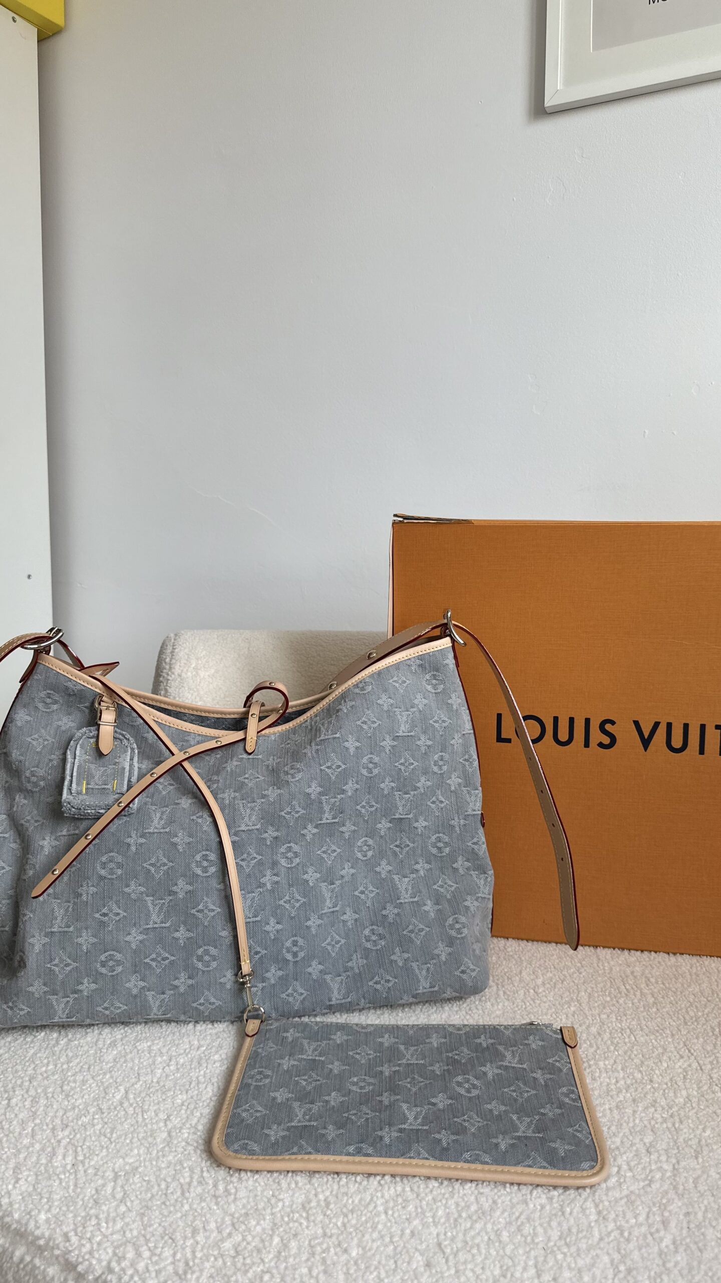 Louis Vuitton Caryall denim nowa torebka