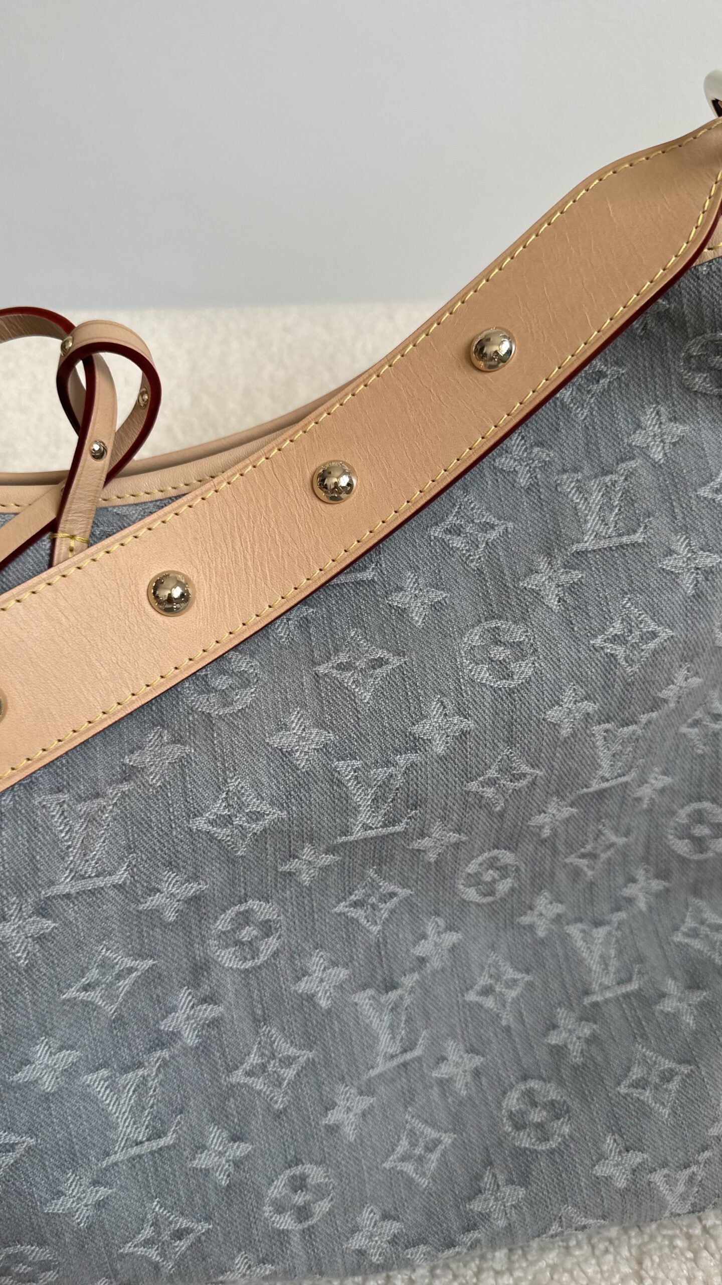 Louis Vuitton Caryall denim nowa torebka - obrazek 4