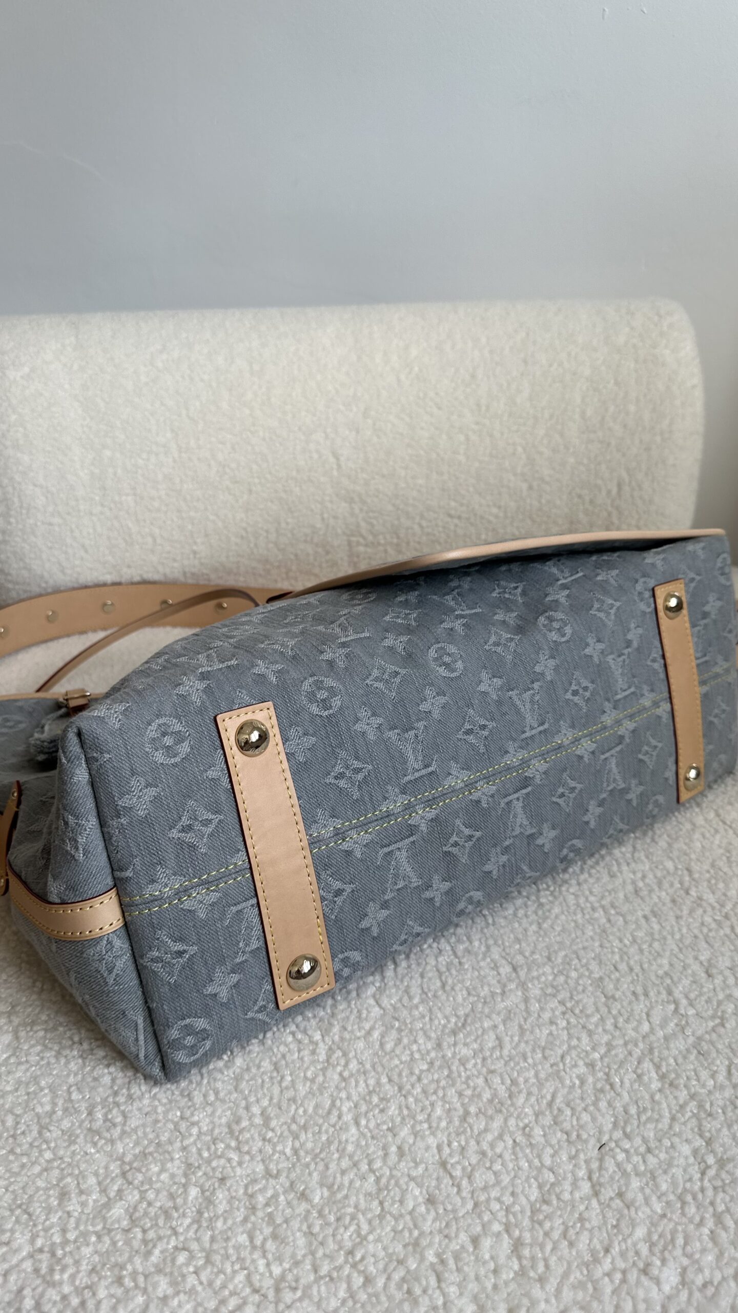 Louis Vuitton Caryall denim nowa torebka - obrazek 7