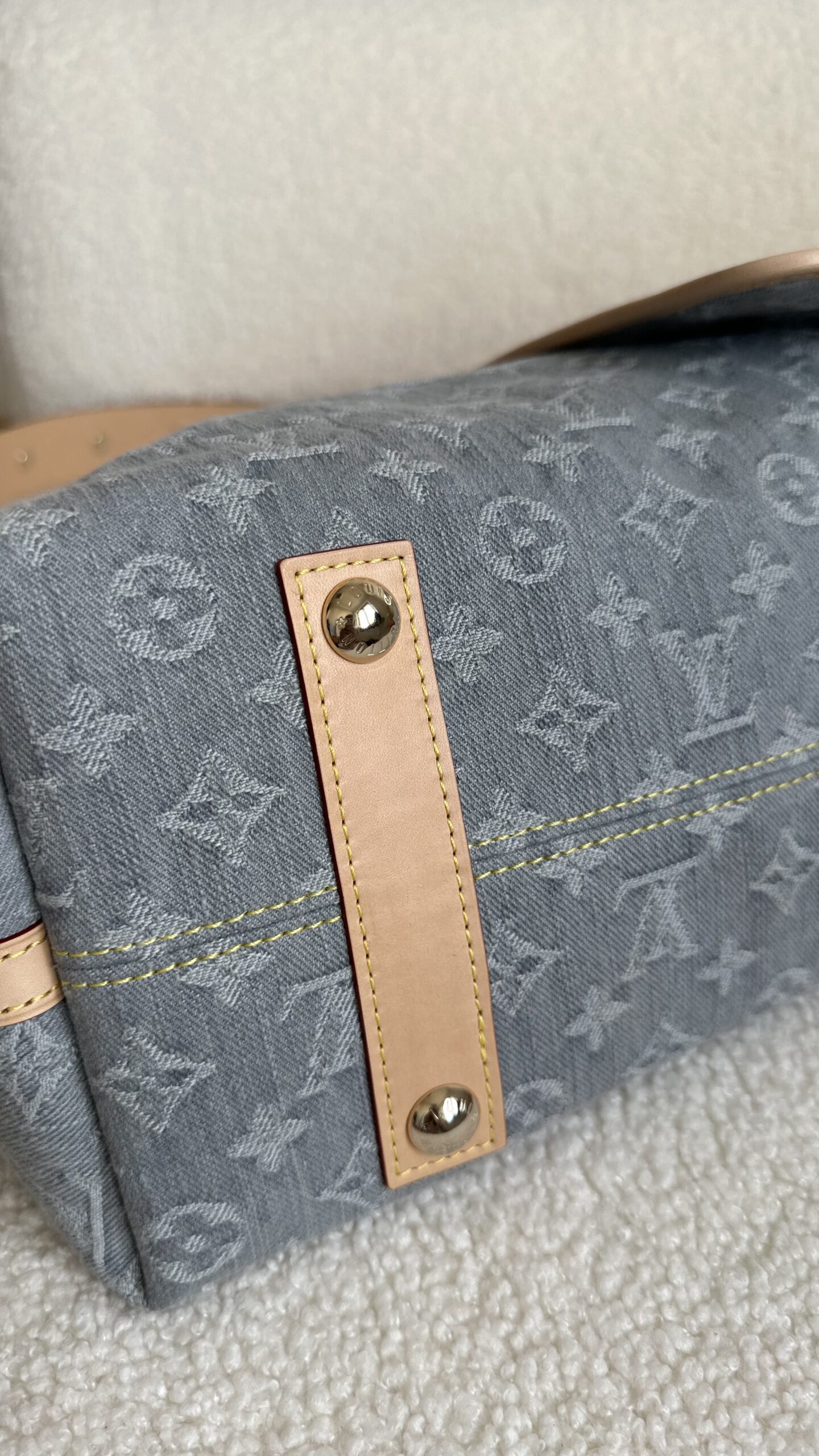 Louis Vuitton Caryall denim nowa torebka - obrazek 8