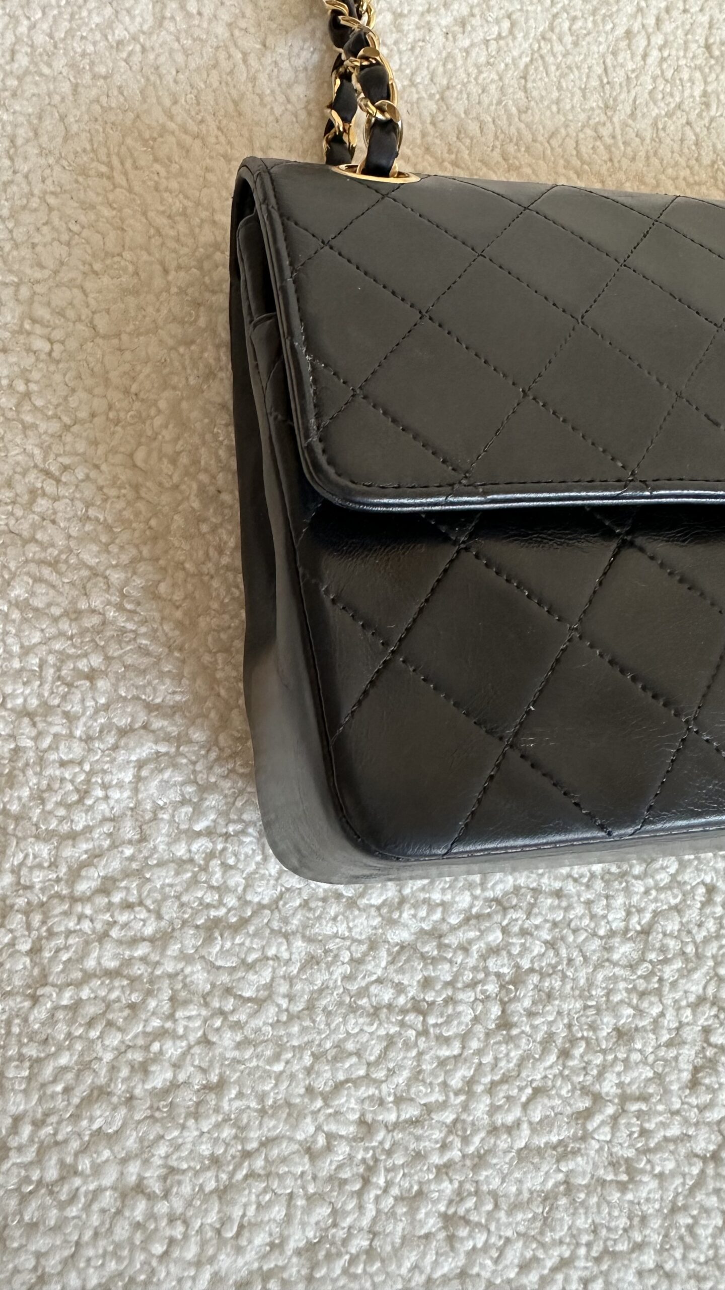 Chanel double flap lata 90 czarna torebka - obrazek 4