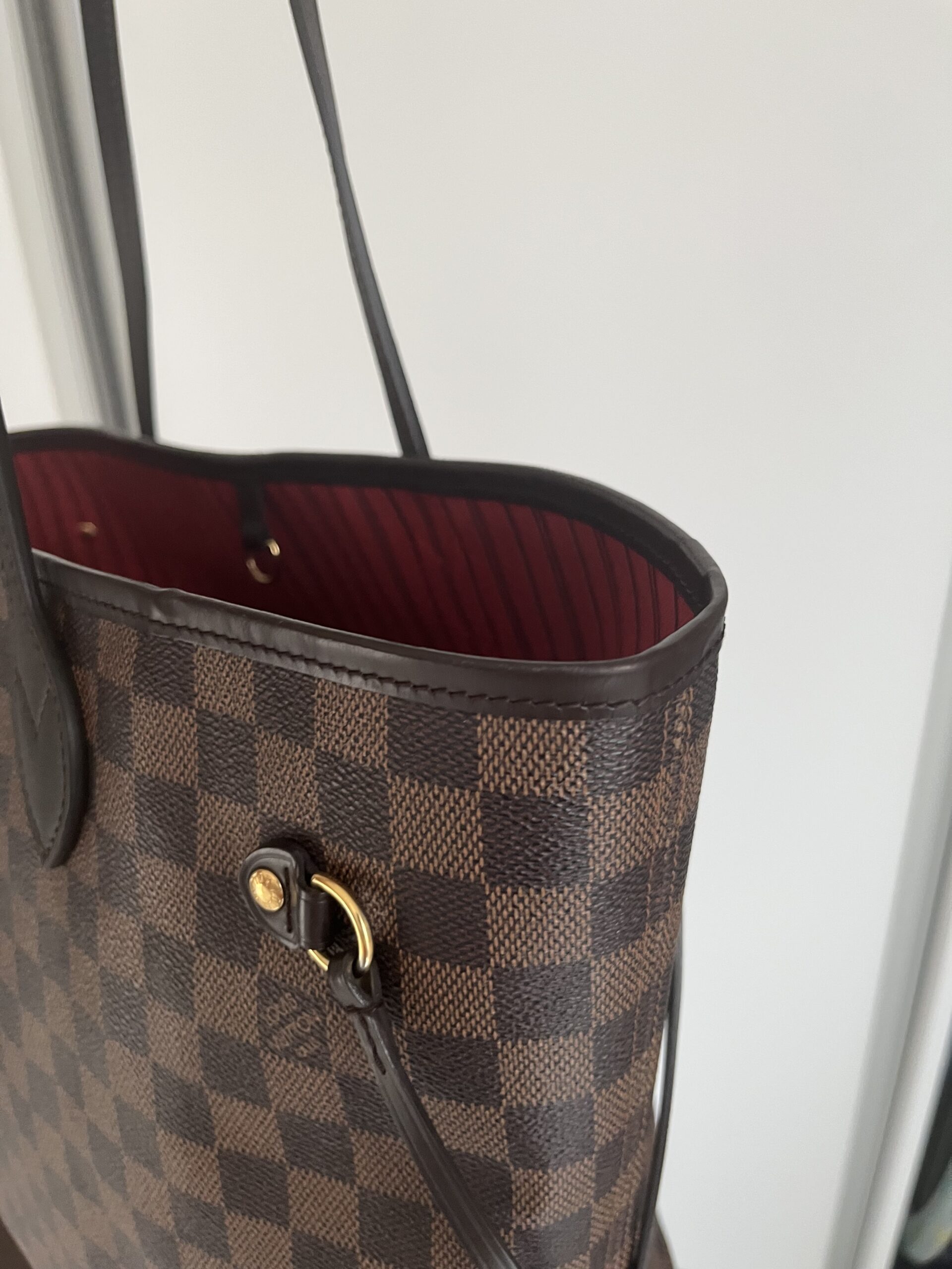 Neverfull MM louis vuitton damier ebene lv - obrazek 7
