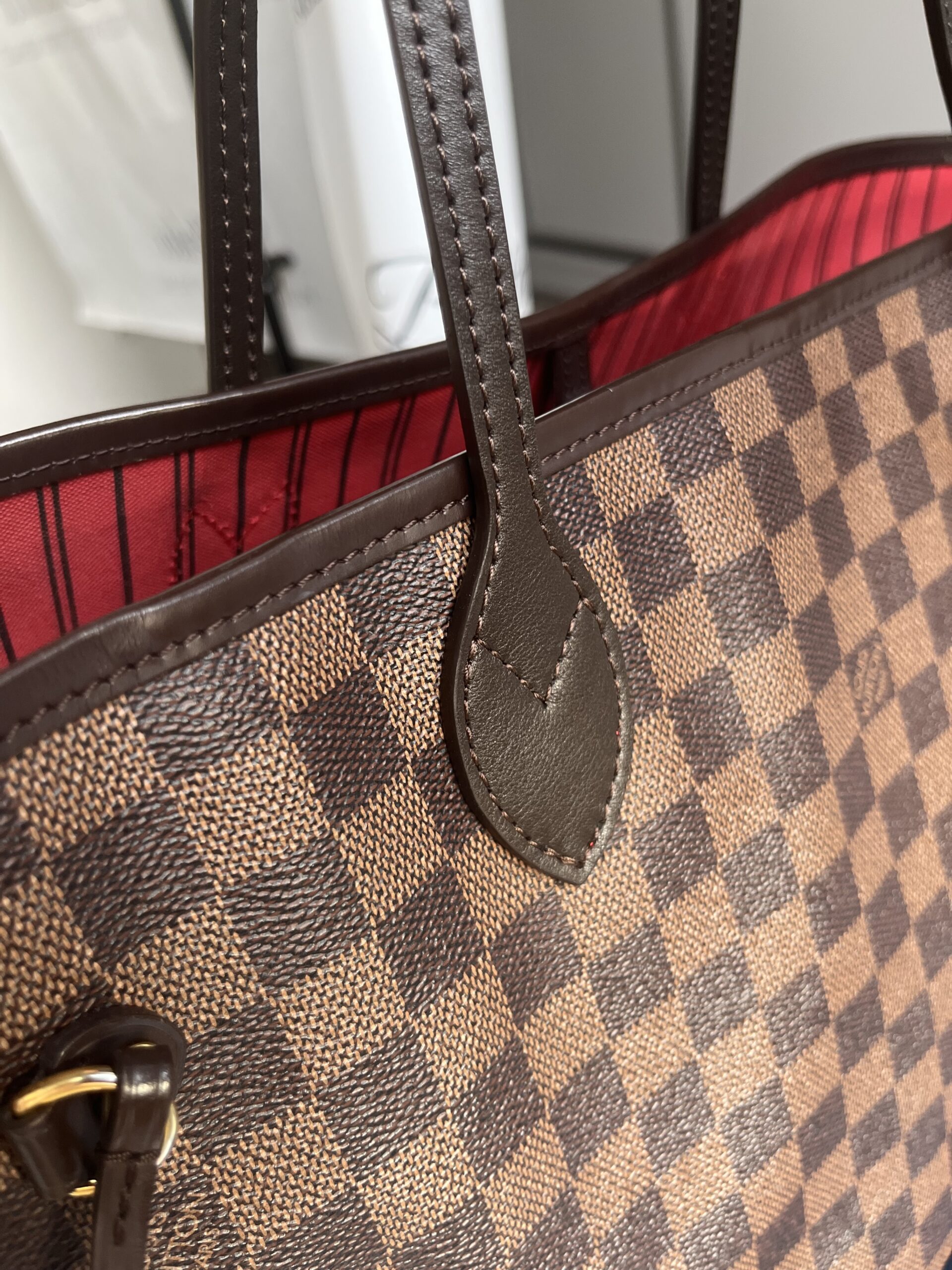 Neverfull MM louis vuitton damier ebene lv - obrazek 14