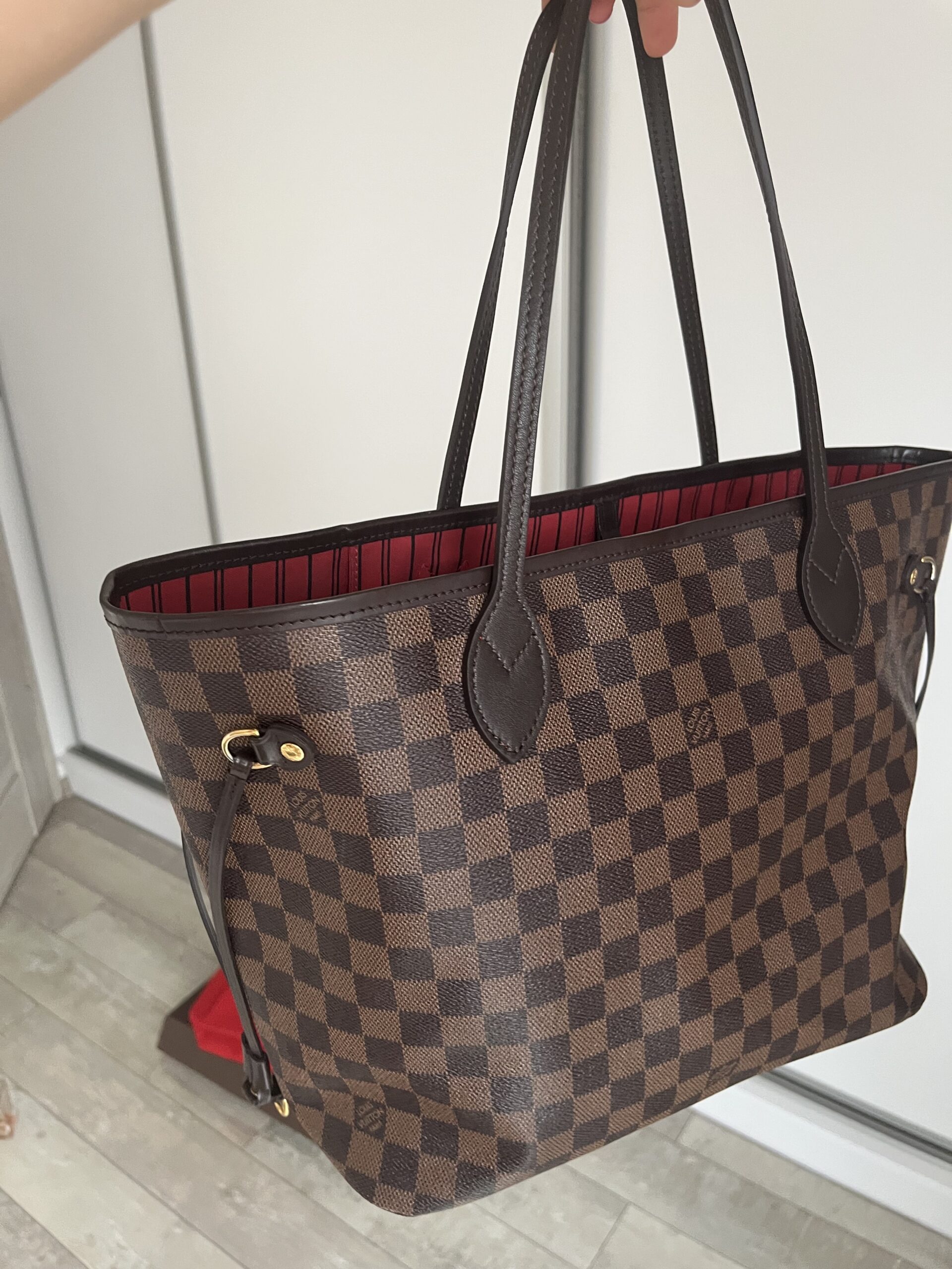 Neverfull MM louis vuitton damier ebene lv - obrazek 17