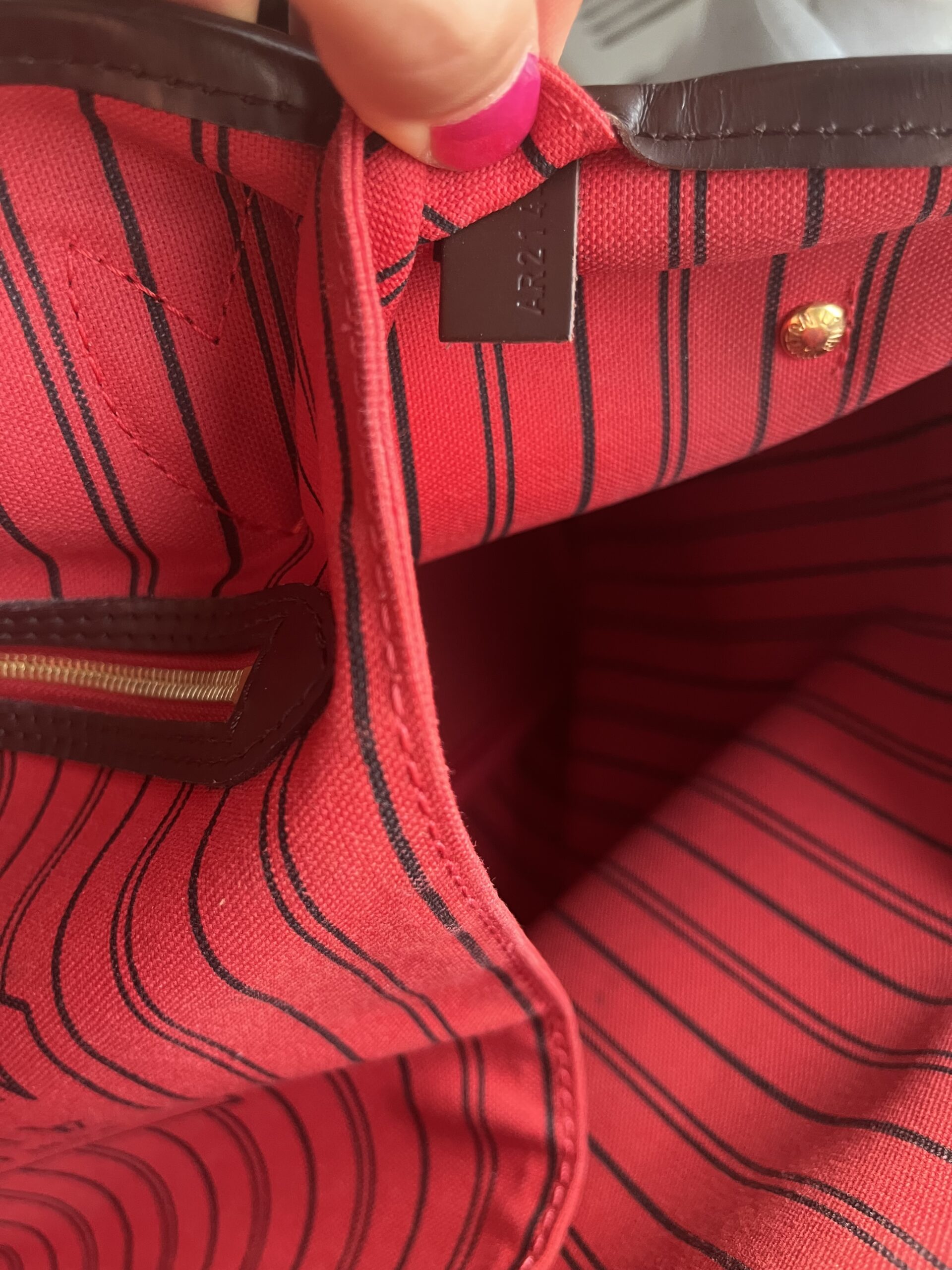 Neverfull MM louis vuitton damier ebene lv - obrazek 23