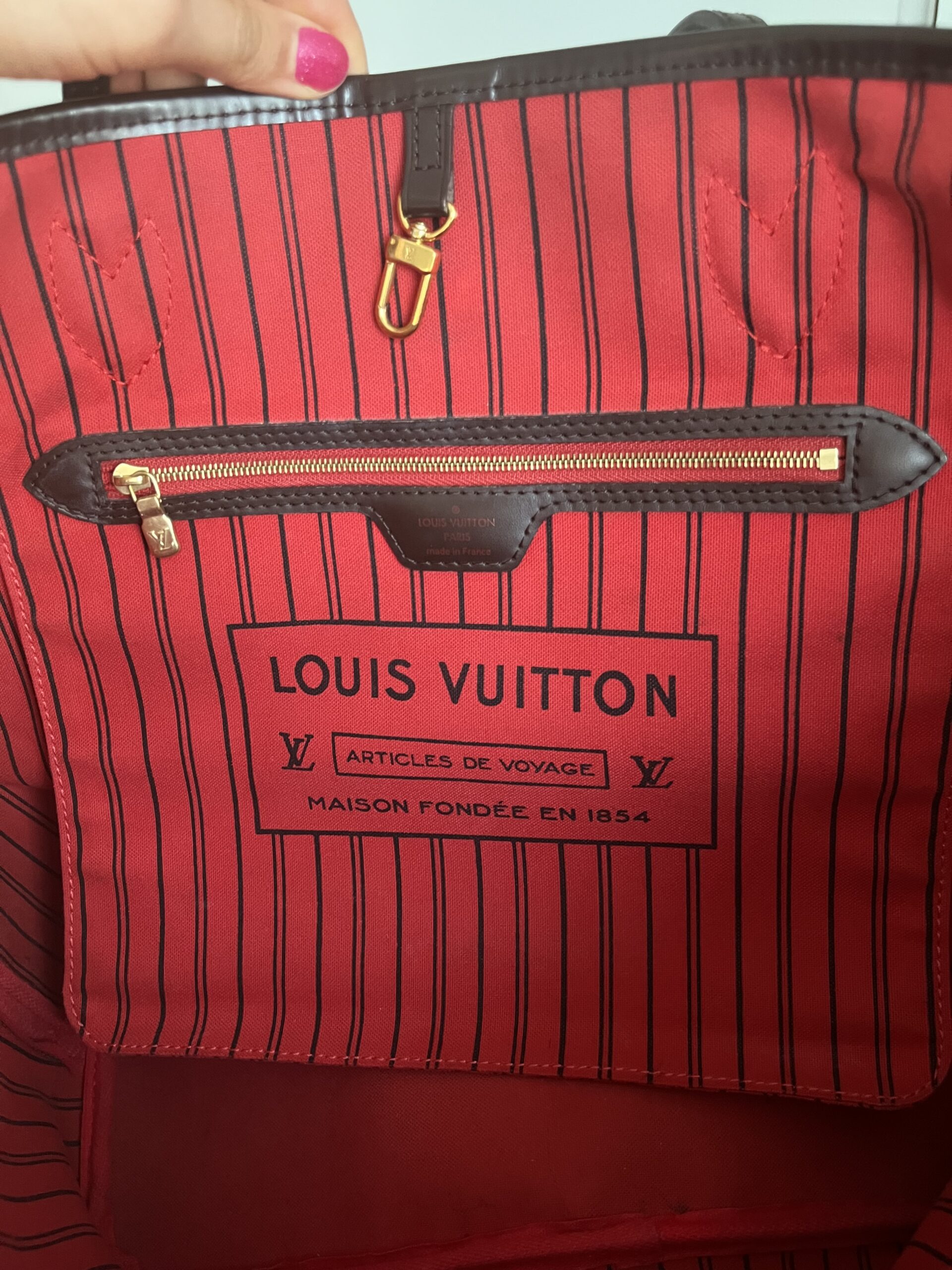 Neverfull MM louis vuitton damier ebene lv - obrazek 21