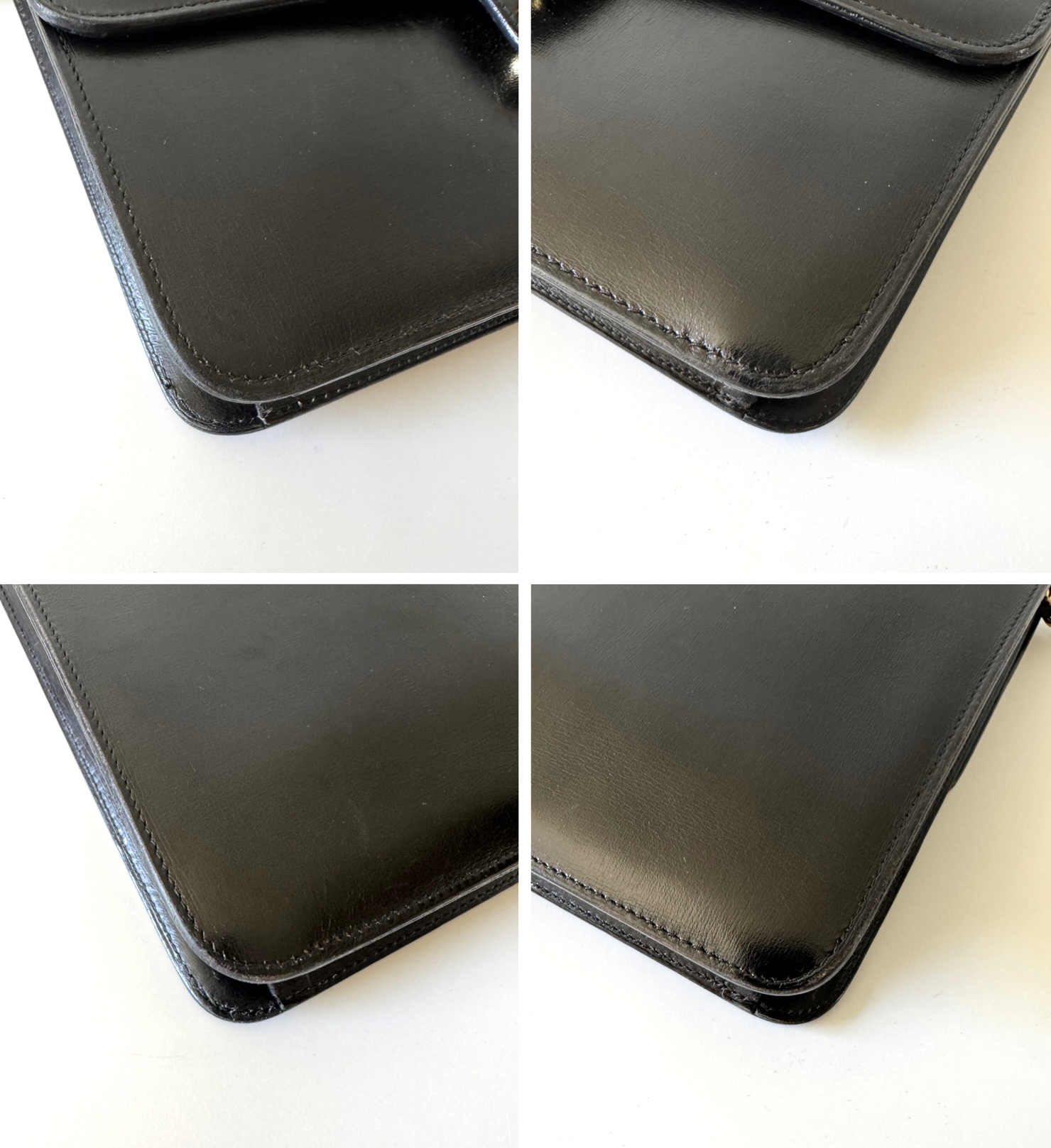 CHANEL Single Flap Bag Vintage Medium Black Box Bag - torebka - obrazek 6