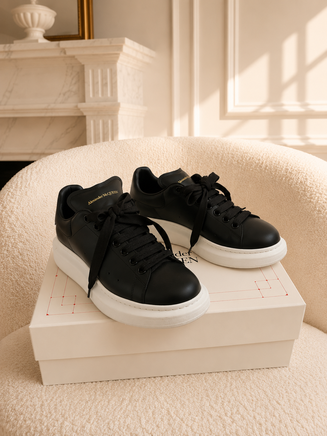 Alexander McQueen czarne sneakers 39