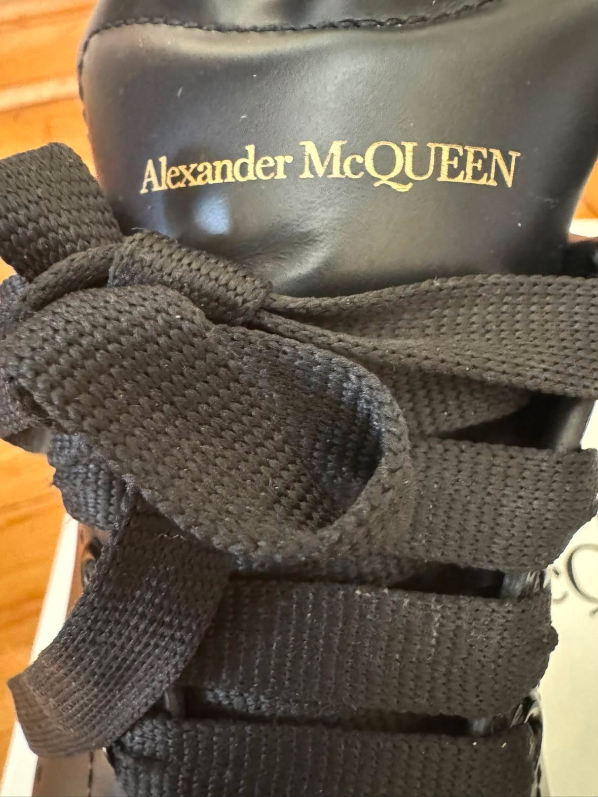 Alexander McQueen czarne sneakers 39 - obrazek 5